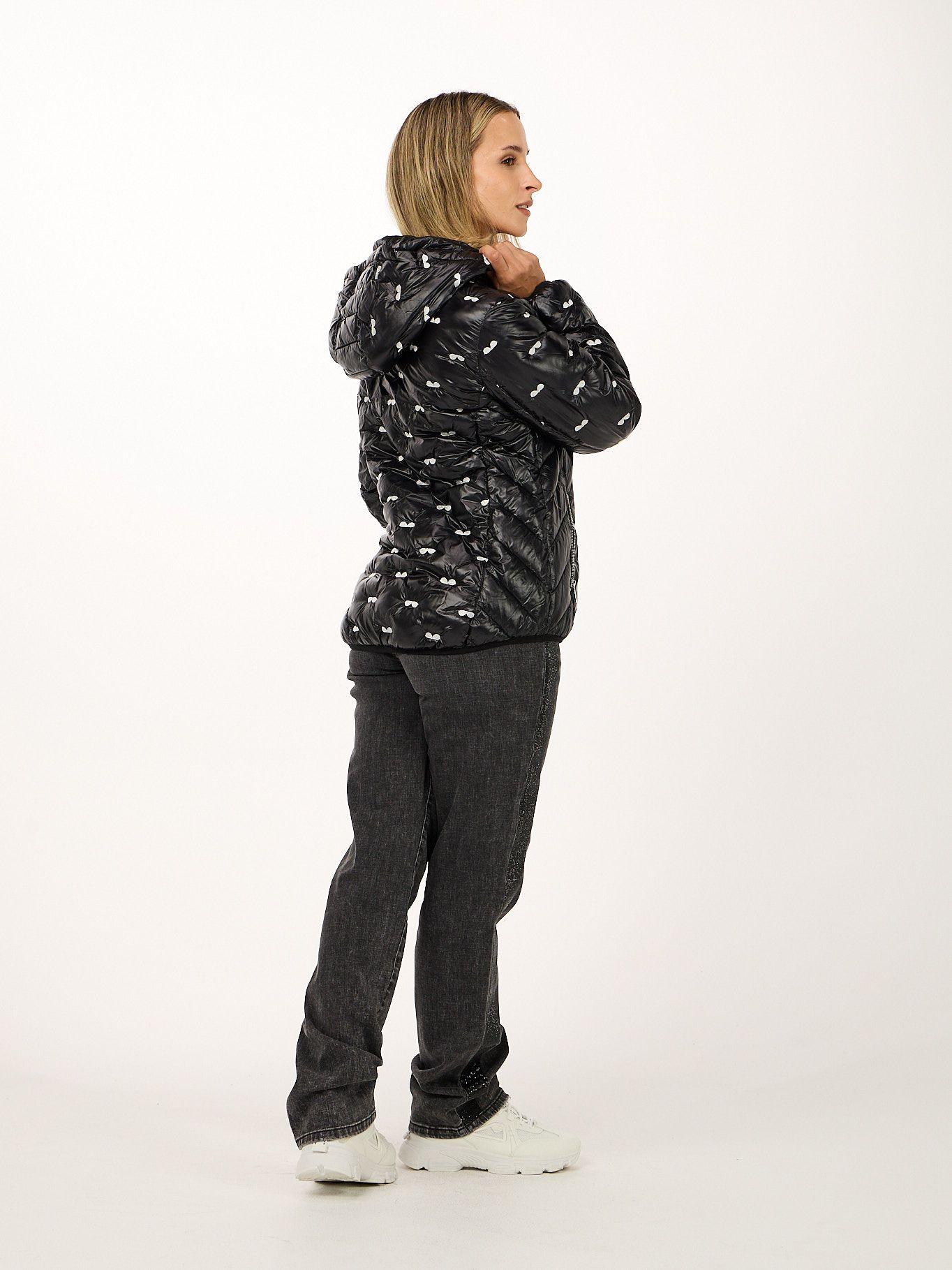 Parka de bordado integral de gafas Negro Karl Lagerfeld-2