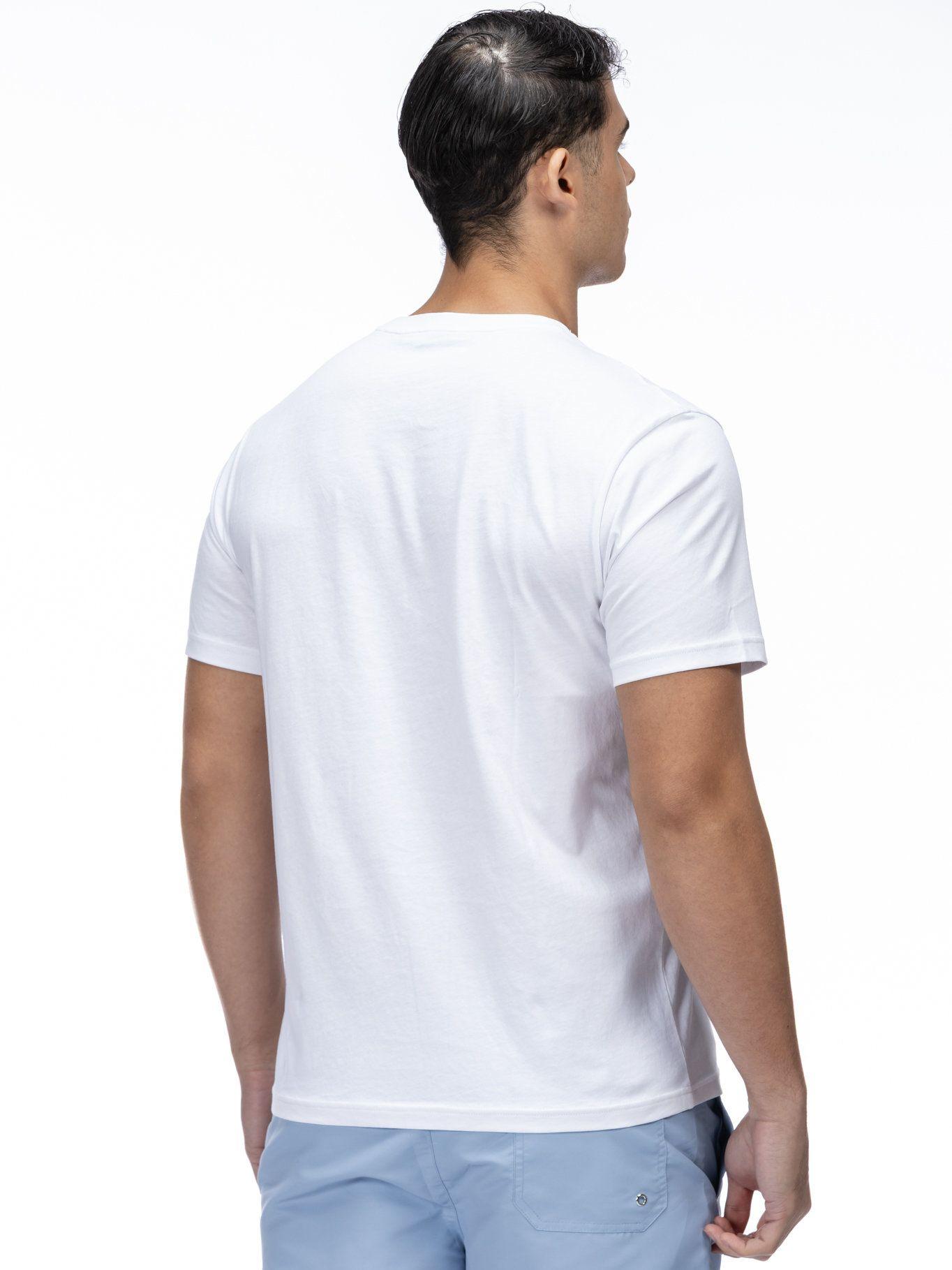 Polera con logo en relieve Blanco Karl Lagerfeld-3