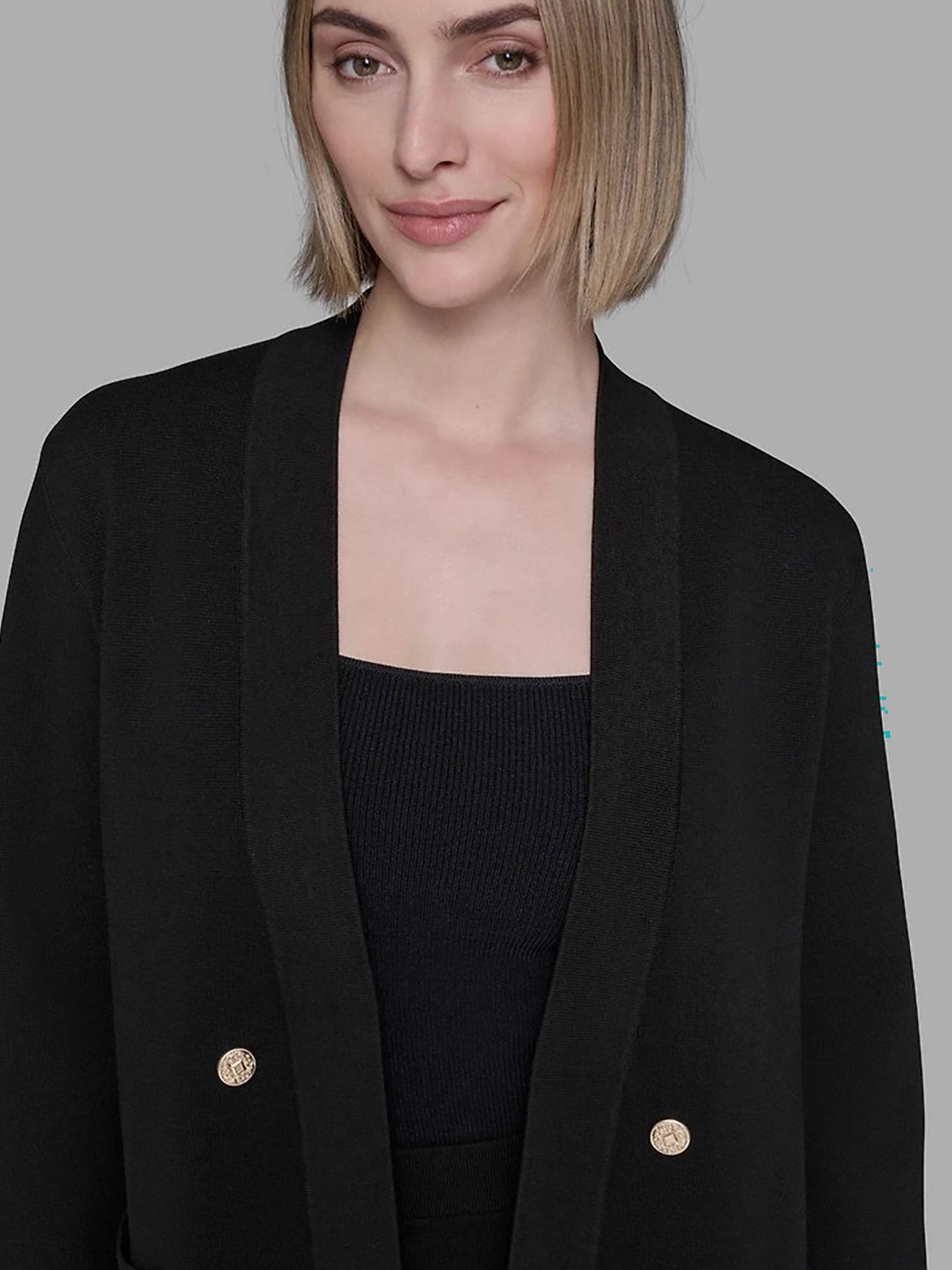 Sweater tipo blazer grande Negro Karl Lagerfeld-4