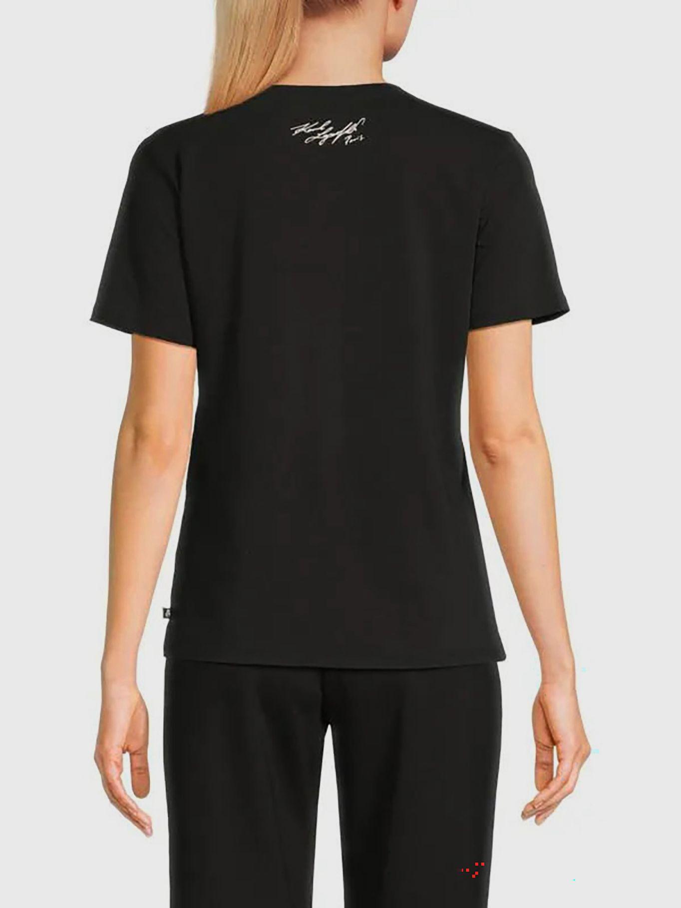 Polera manga corta- detalles distintivos  Negro-1