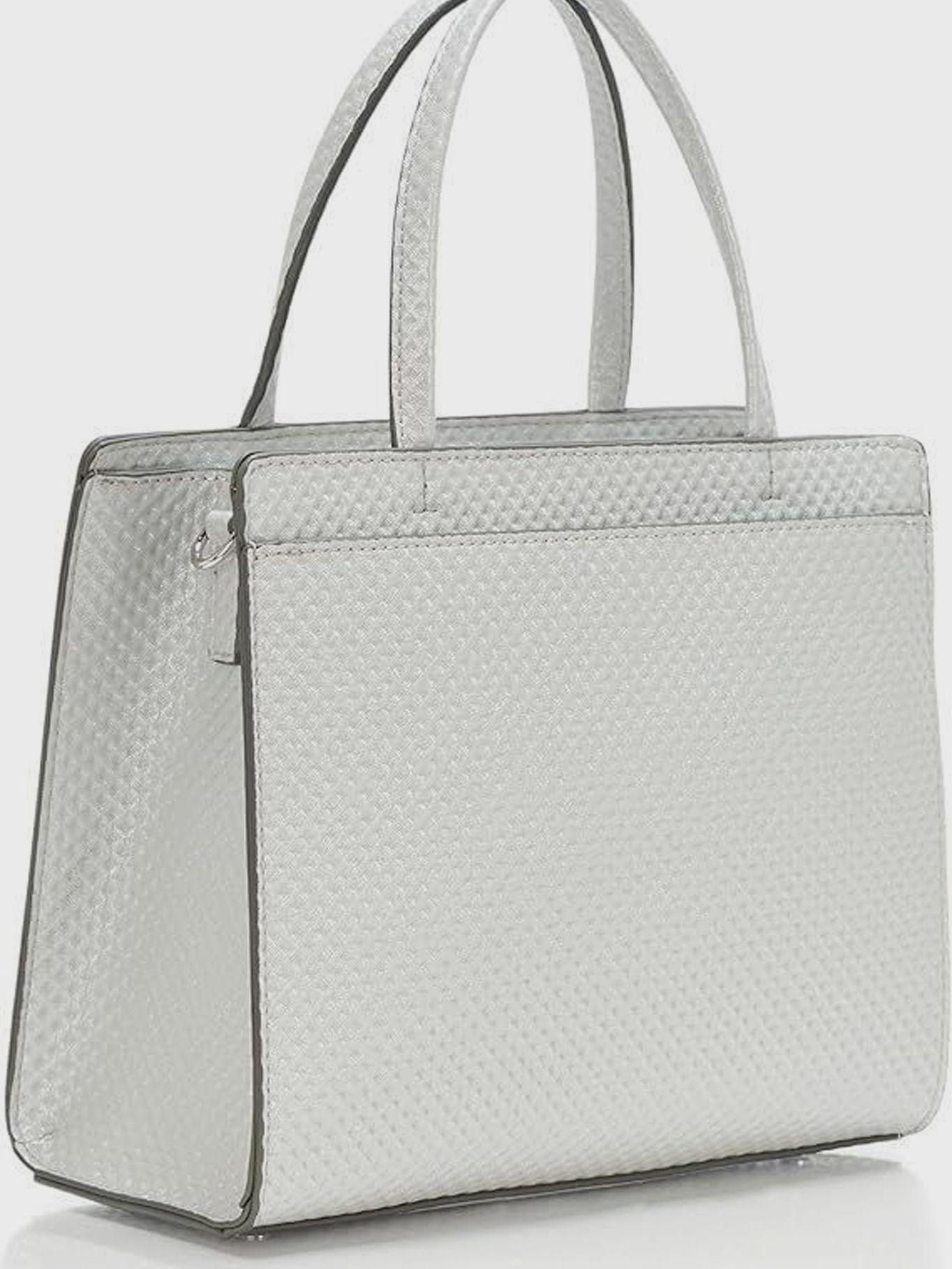 Cartera satchel con pines - May Plateado Karl Lagerfeld-1