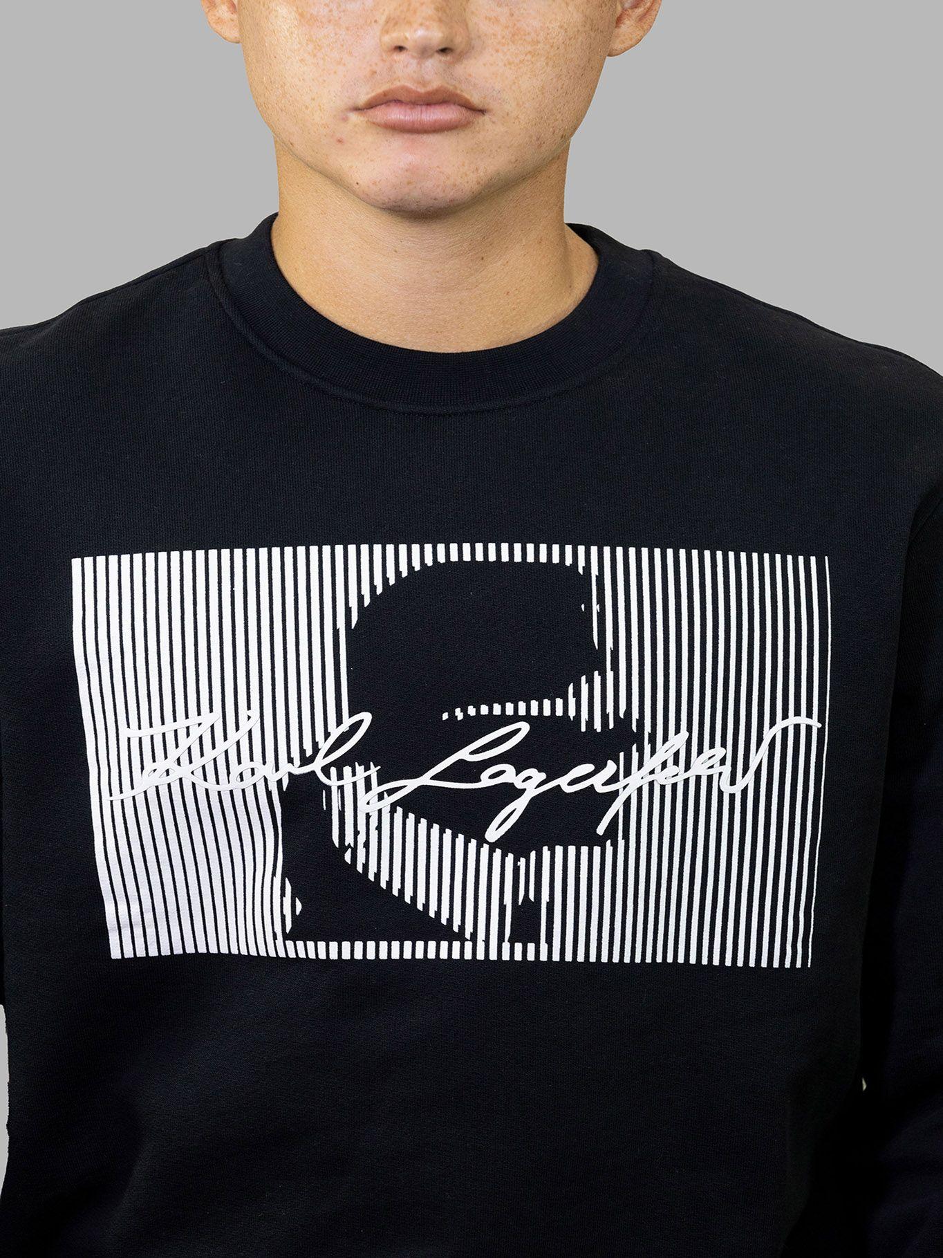 Polerón estampado perfil  strip cameo Negro-2