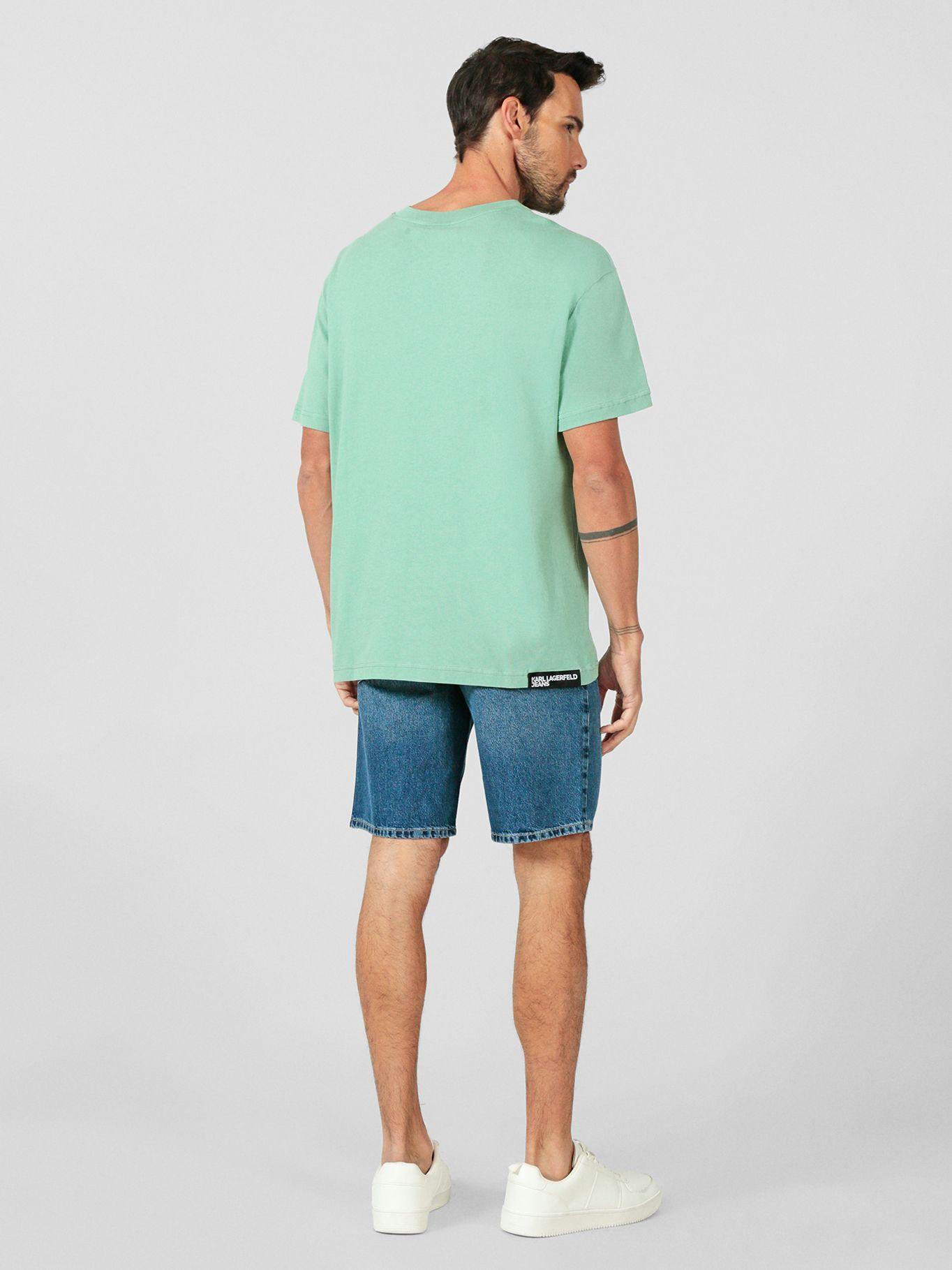 Polera regular essential Verde Karl Lagerfeld-3