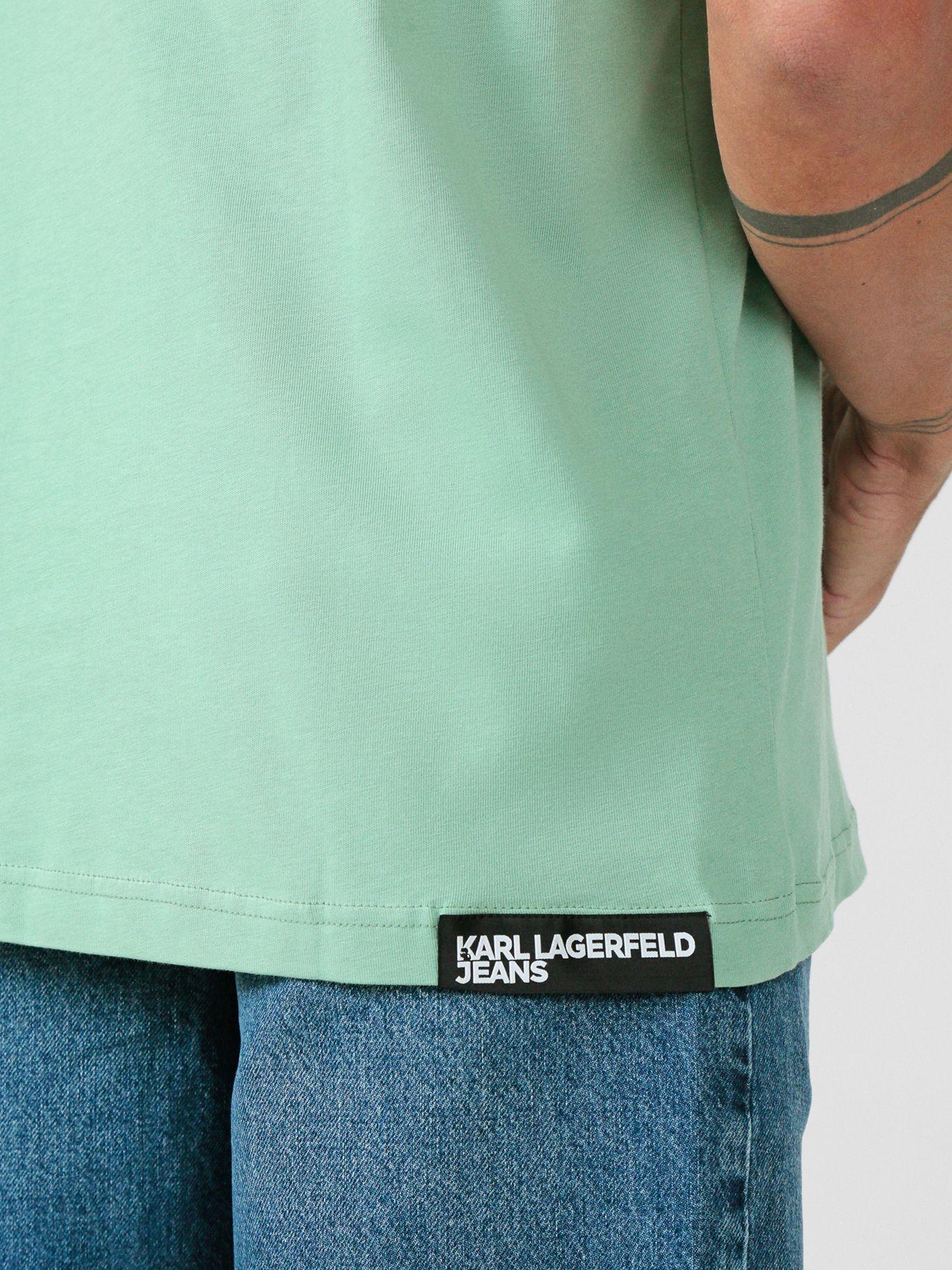 Polera regular essential Verde Karl Lagerfeld-4