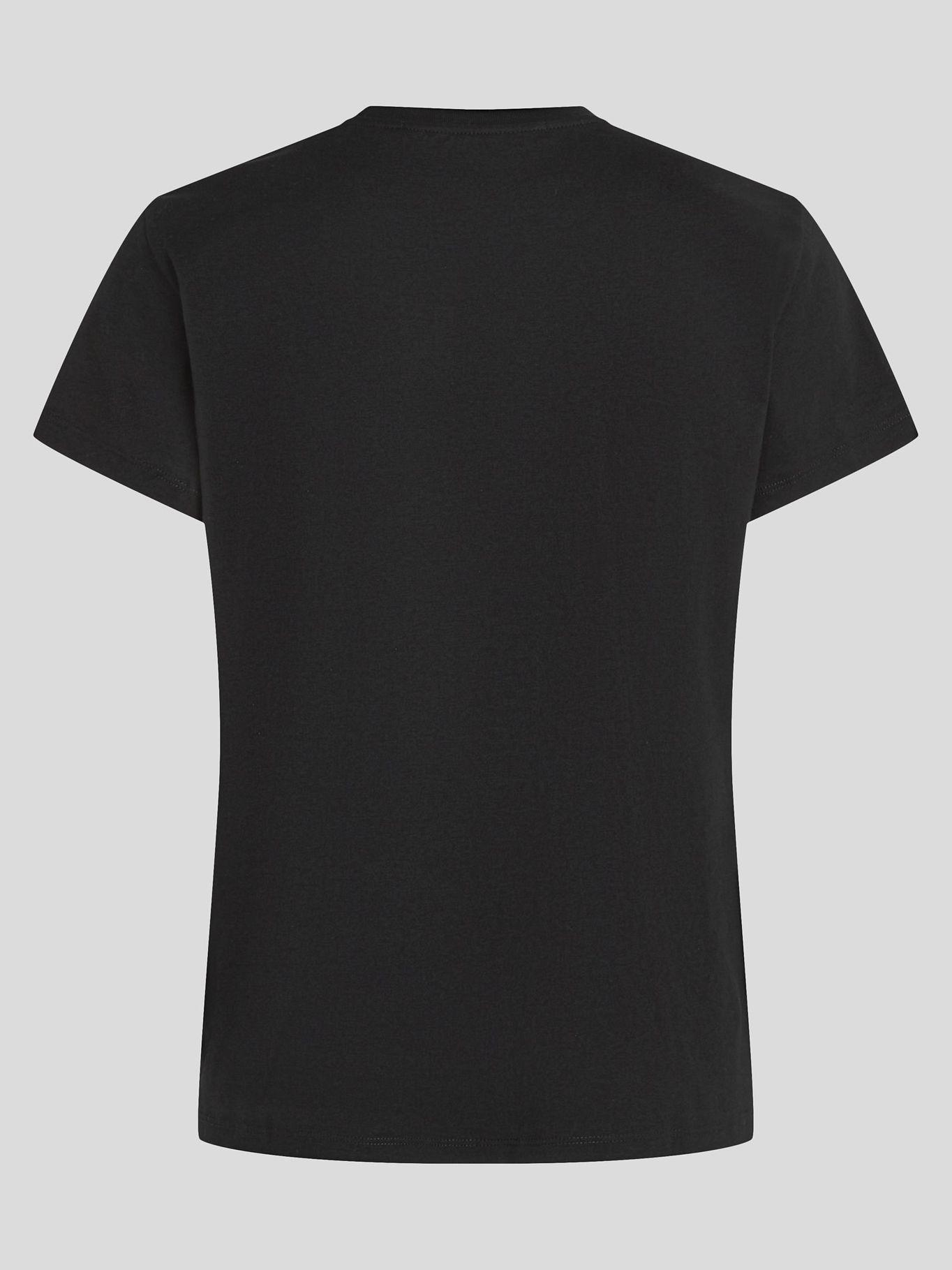 Polera essential de firma bordada Negro Karl Lagerfeld-1
