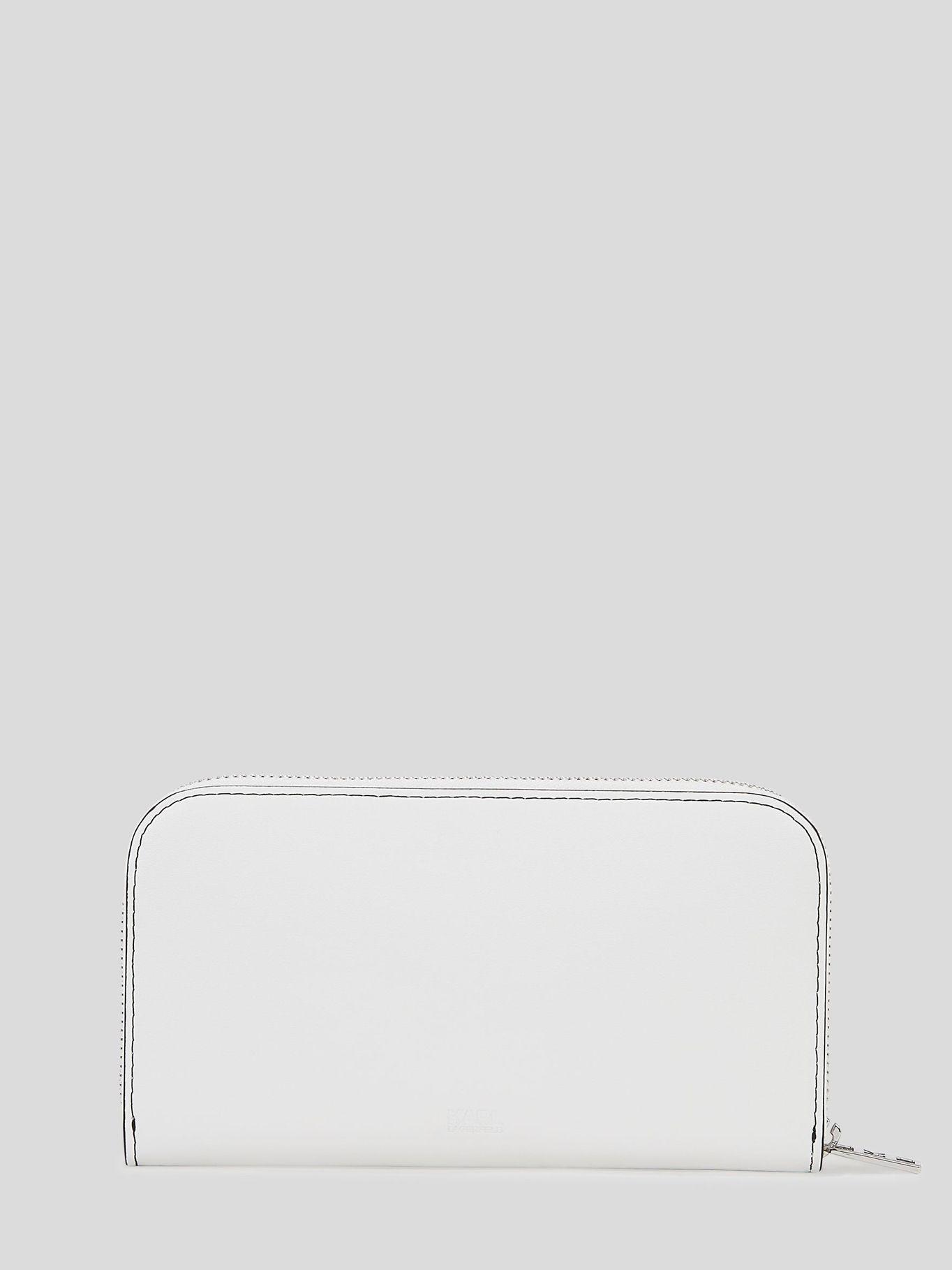 Billetera con firma metálica Blanco Karl Lagerfeld-1