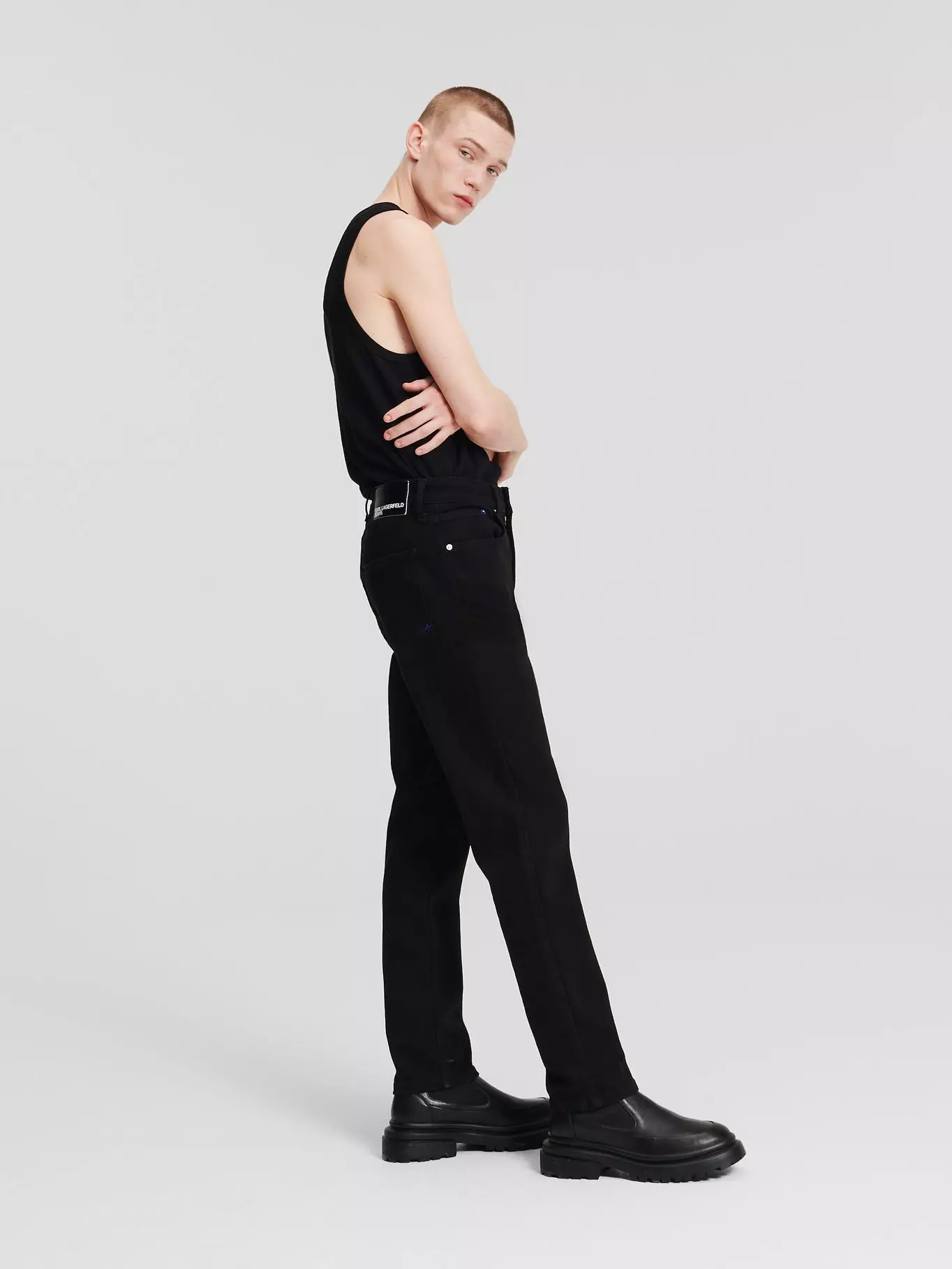 Jeans slim Negro Karl Lagerfeld-1