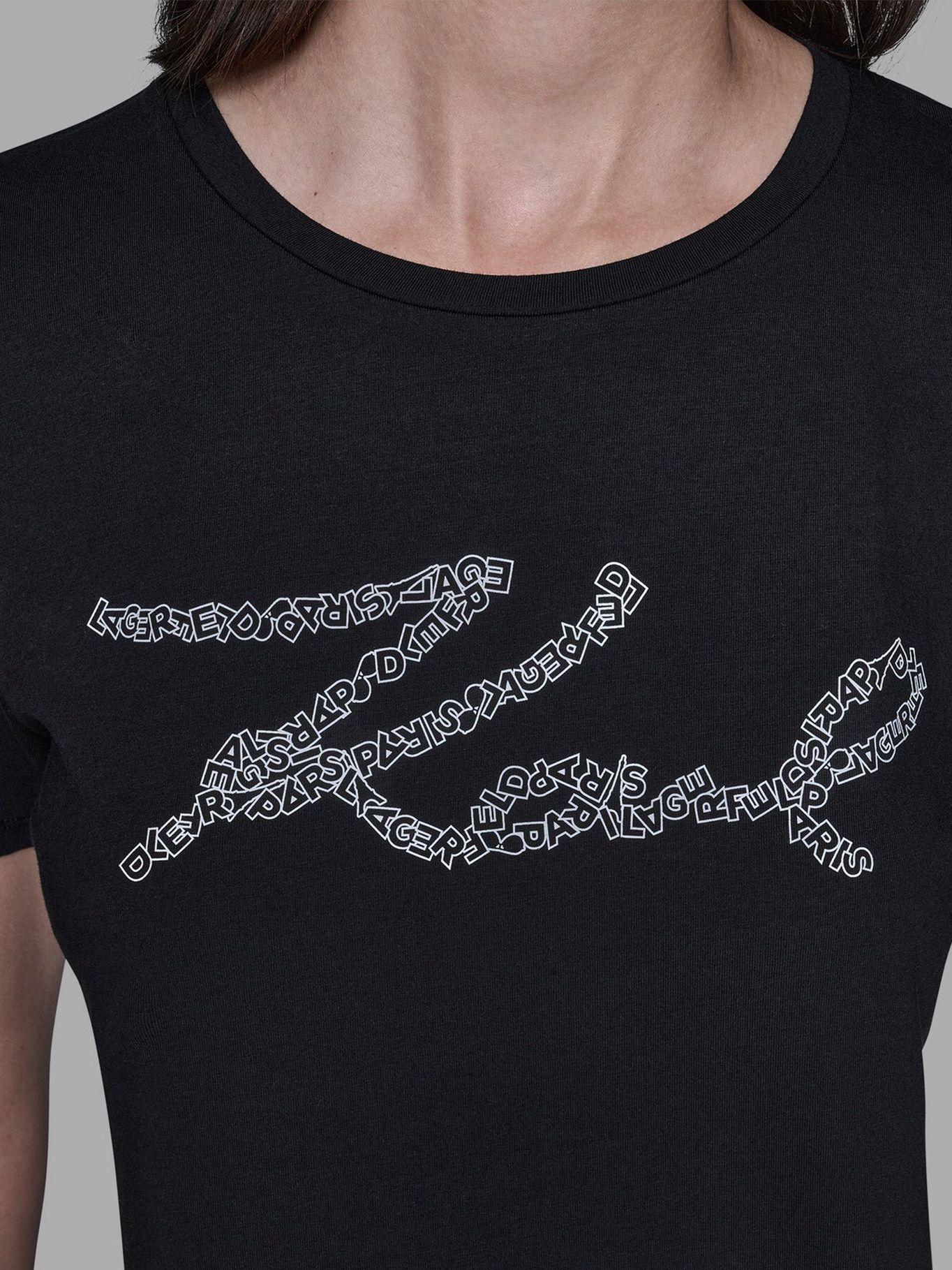 Polera con logo Karl Negro Karl Lagerfeld BLK-5