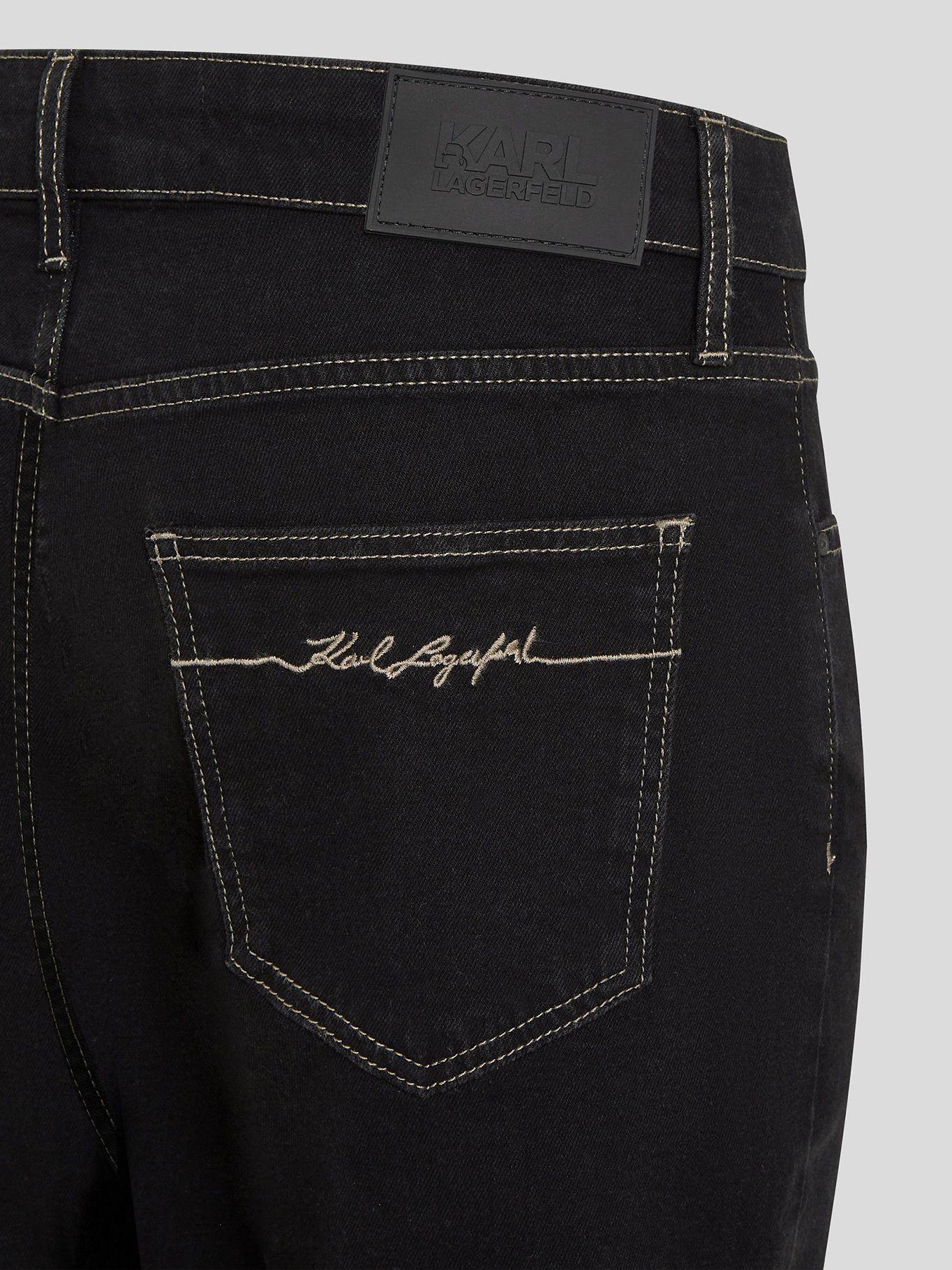 Jeans slim fit - Signature Line Negro Karl Lagerfeld-2