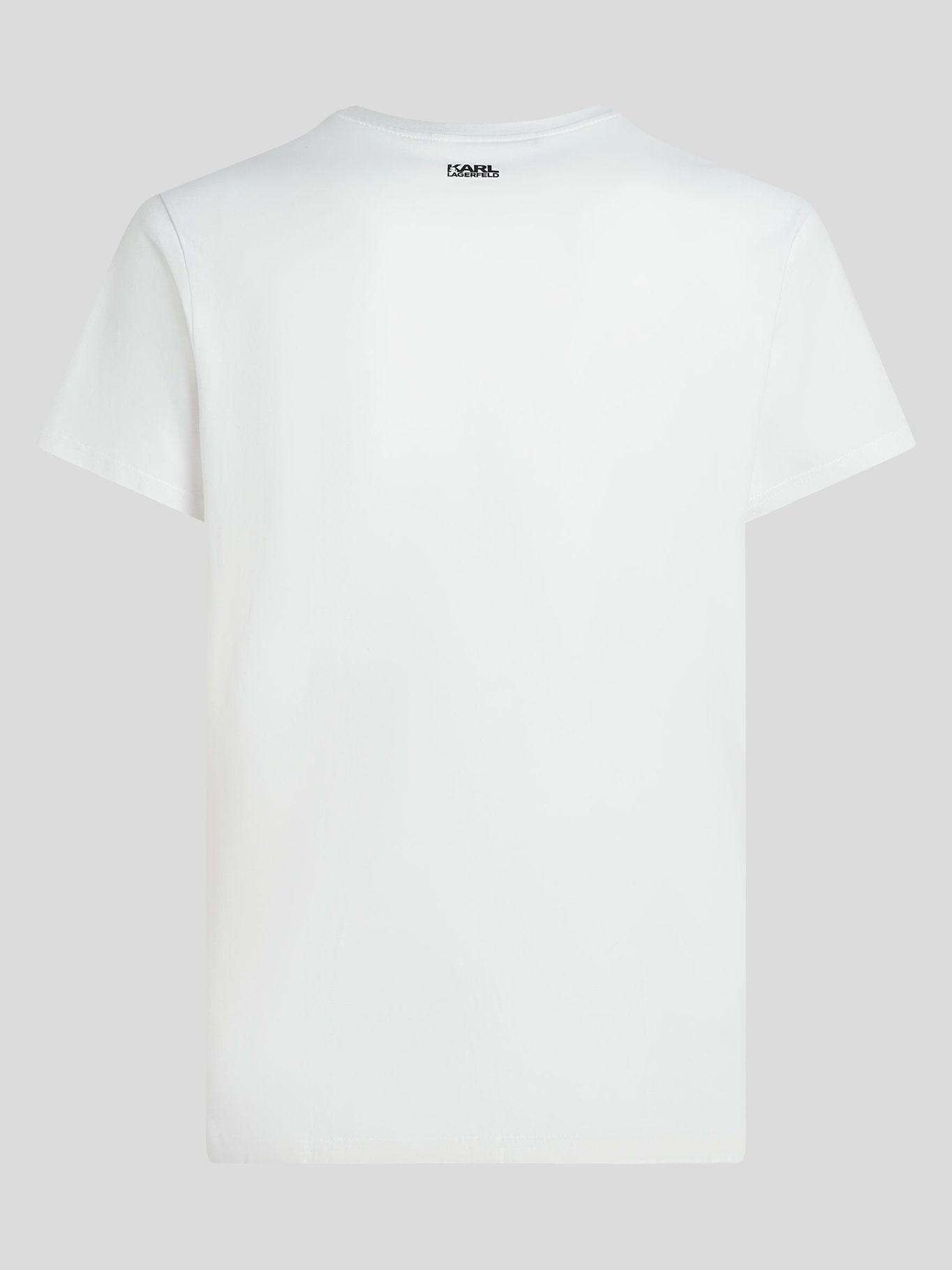 Polera estampado gráfico Signatur Blanco Karl Lagerfeld-1