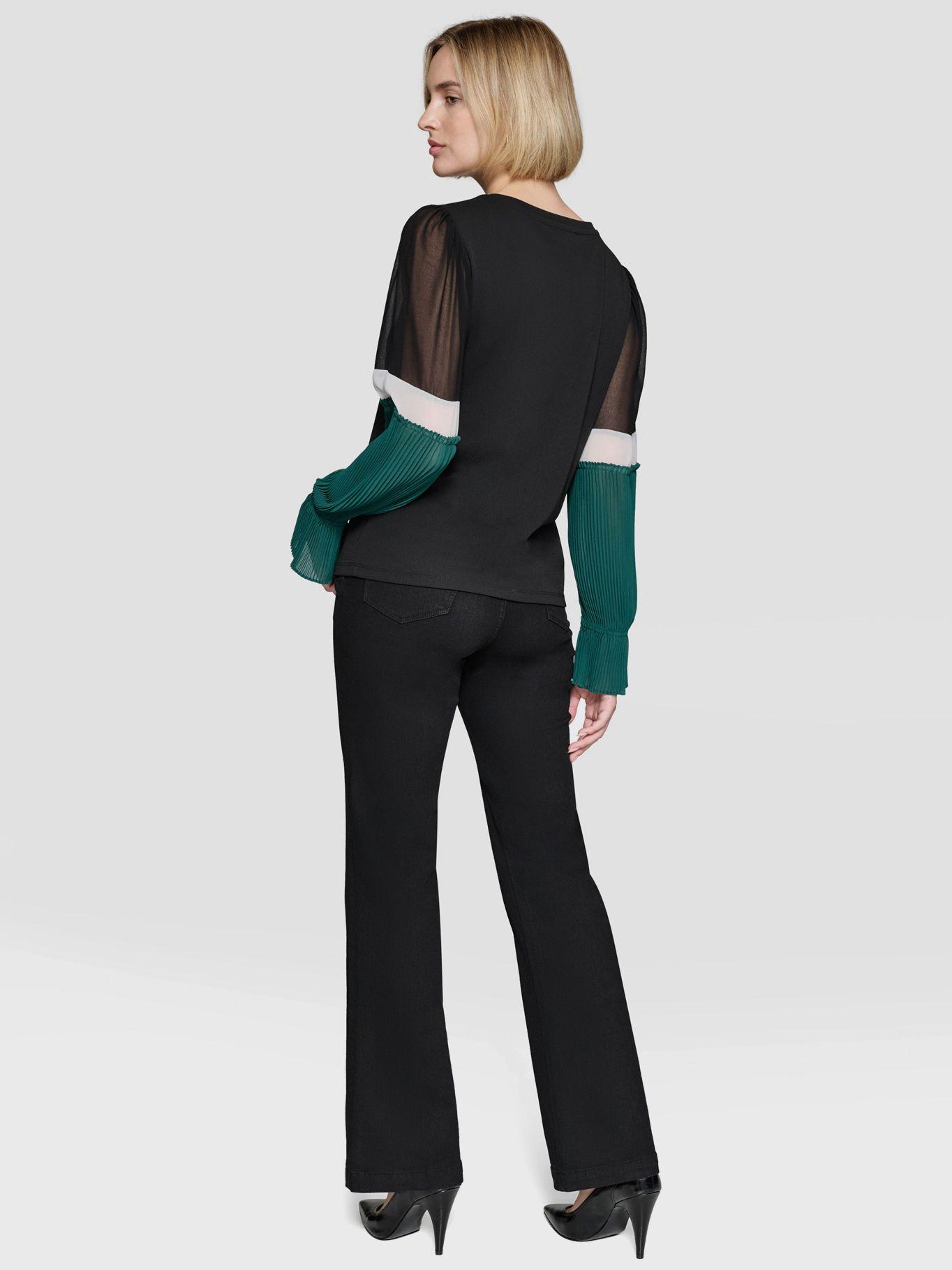 Blusa con mangas plisadas-2