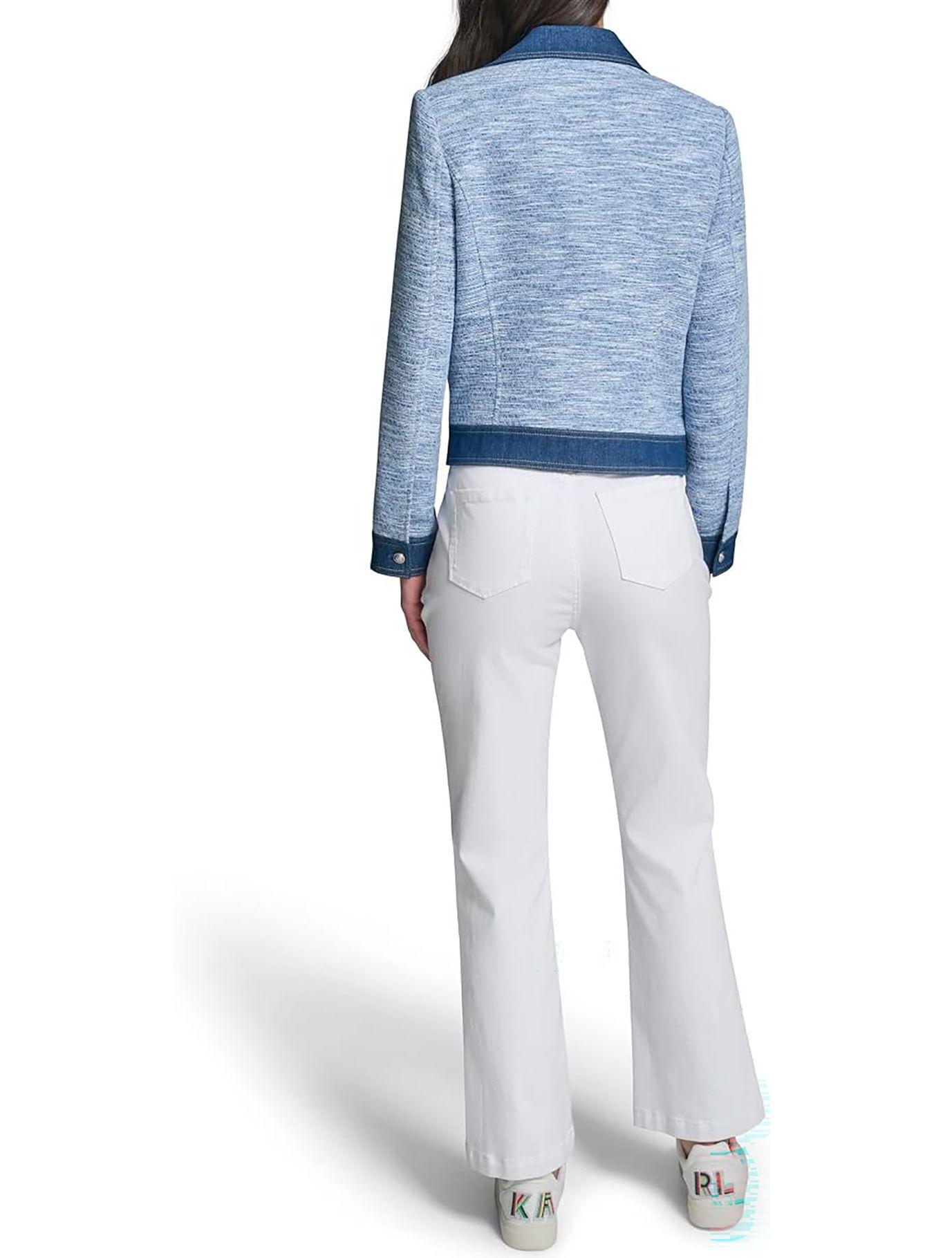Chaqueta biker tweed denim Celeste Karl Lagerfeld-2