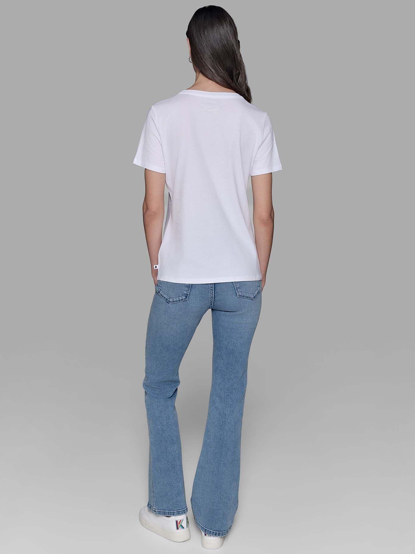 Polera estampado -perfume Karl Blanco Karl Lagerfeld-2