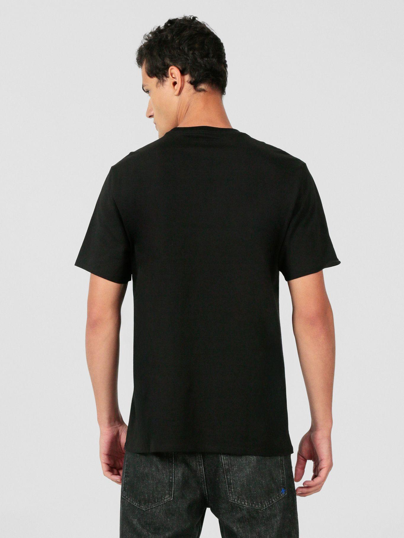 Polera esencial de manga corta Negro Karl Lagerfeld-2