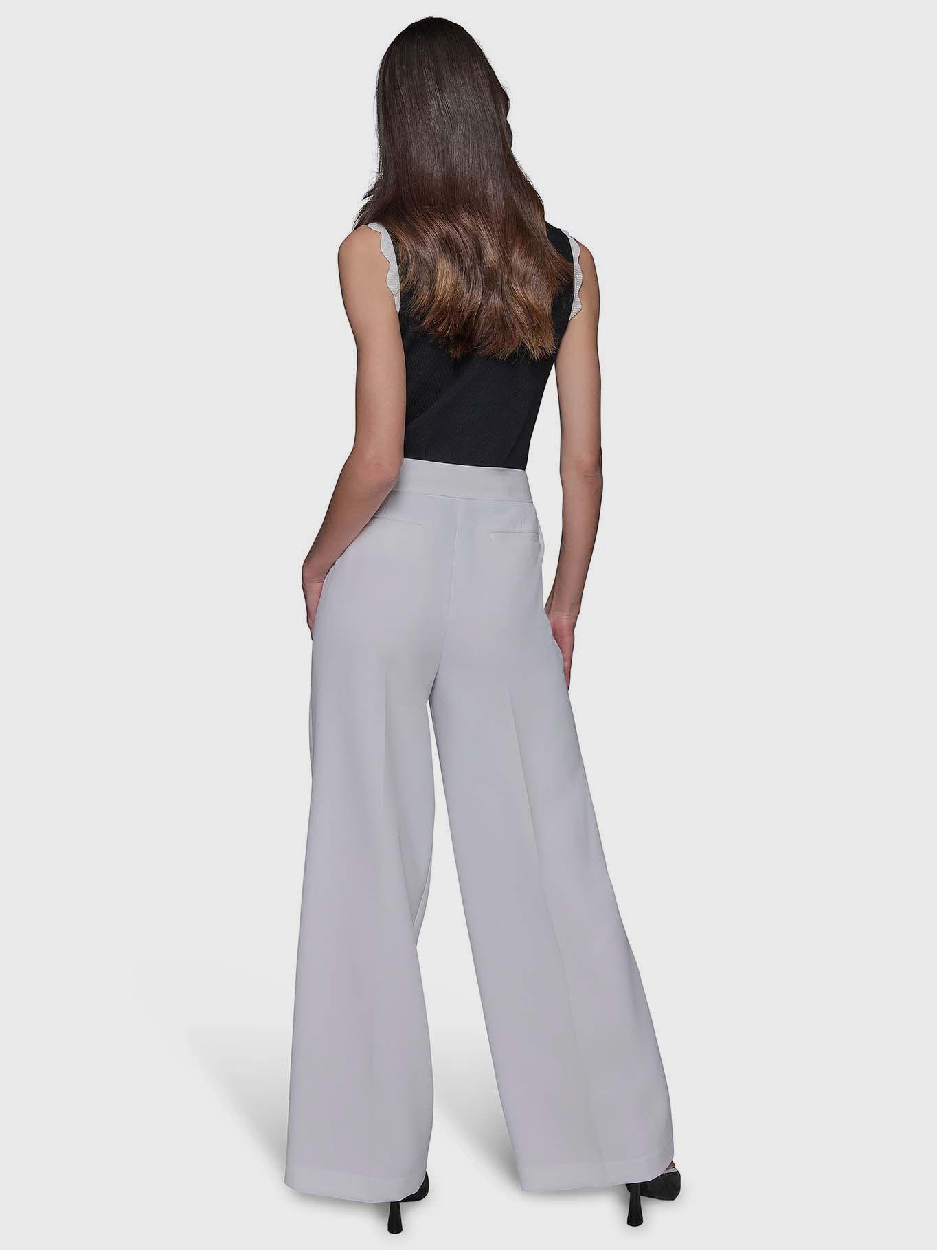 Pantalón pierna ancha - ESSENTIAL Blanco Karl Lagerfeld-5