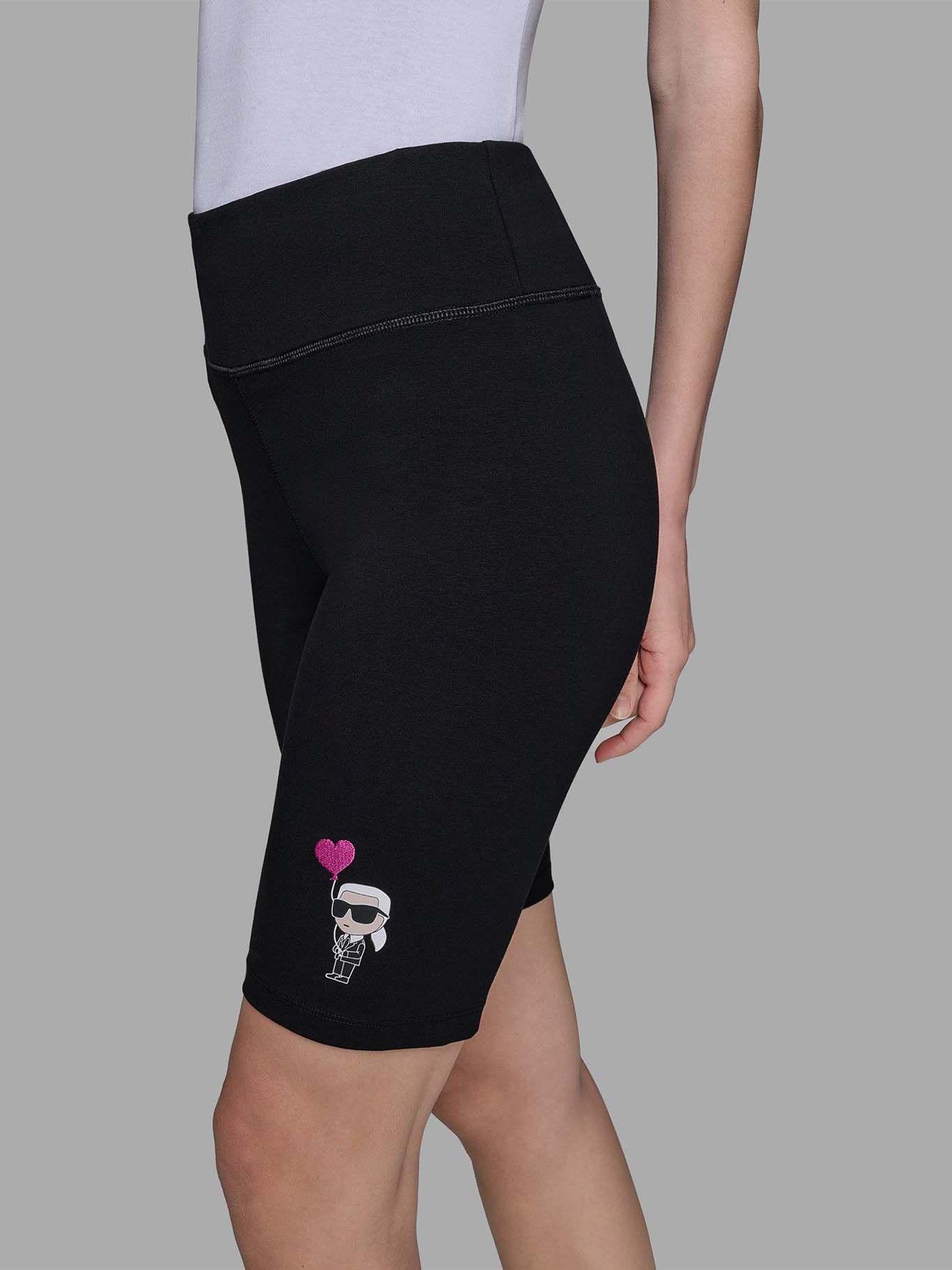 Short biker mini Karl ESSENTIALS Negro Karl Lagerfeld-3