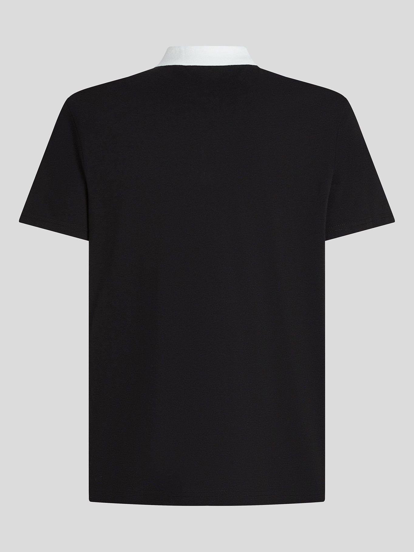 Polo con estampado Ikon Sketch Negro Karl Lagerfeld-1