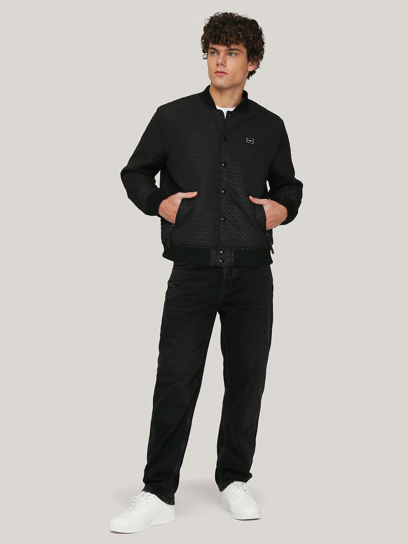 Chaqueta bomber acolchada Negr-1