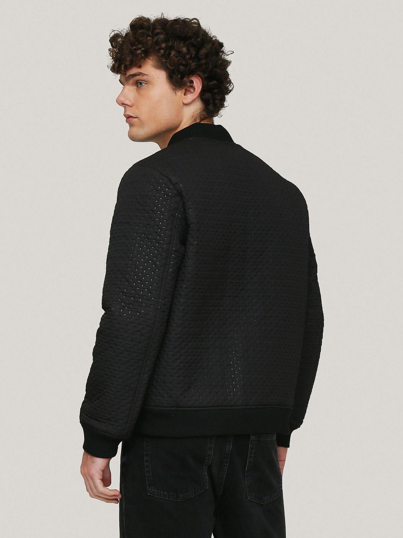 Chaqueta bomber acolchada Negr-3