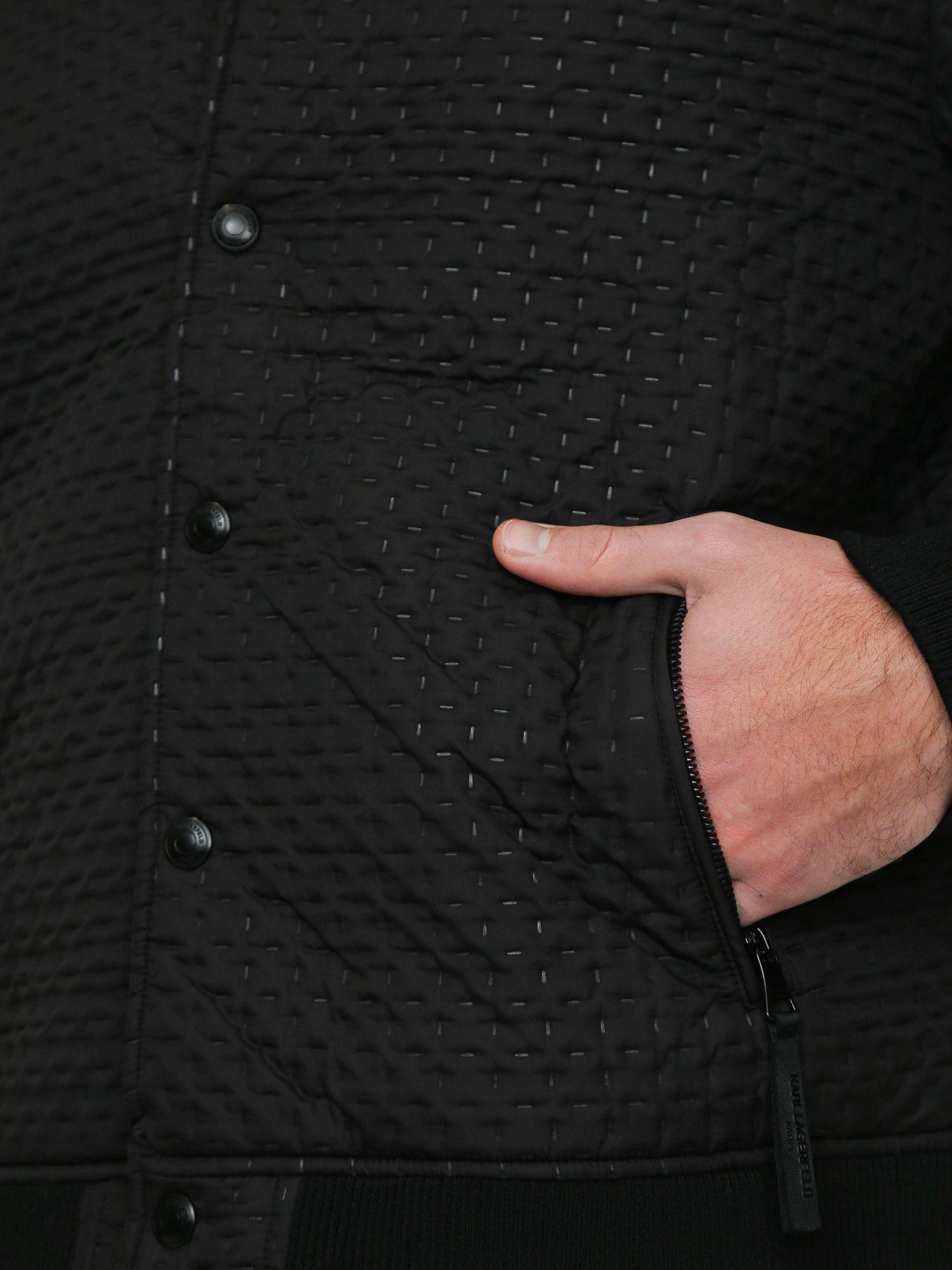 Chaqueta bomber acolchada Negr-5