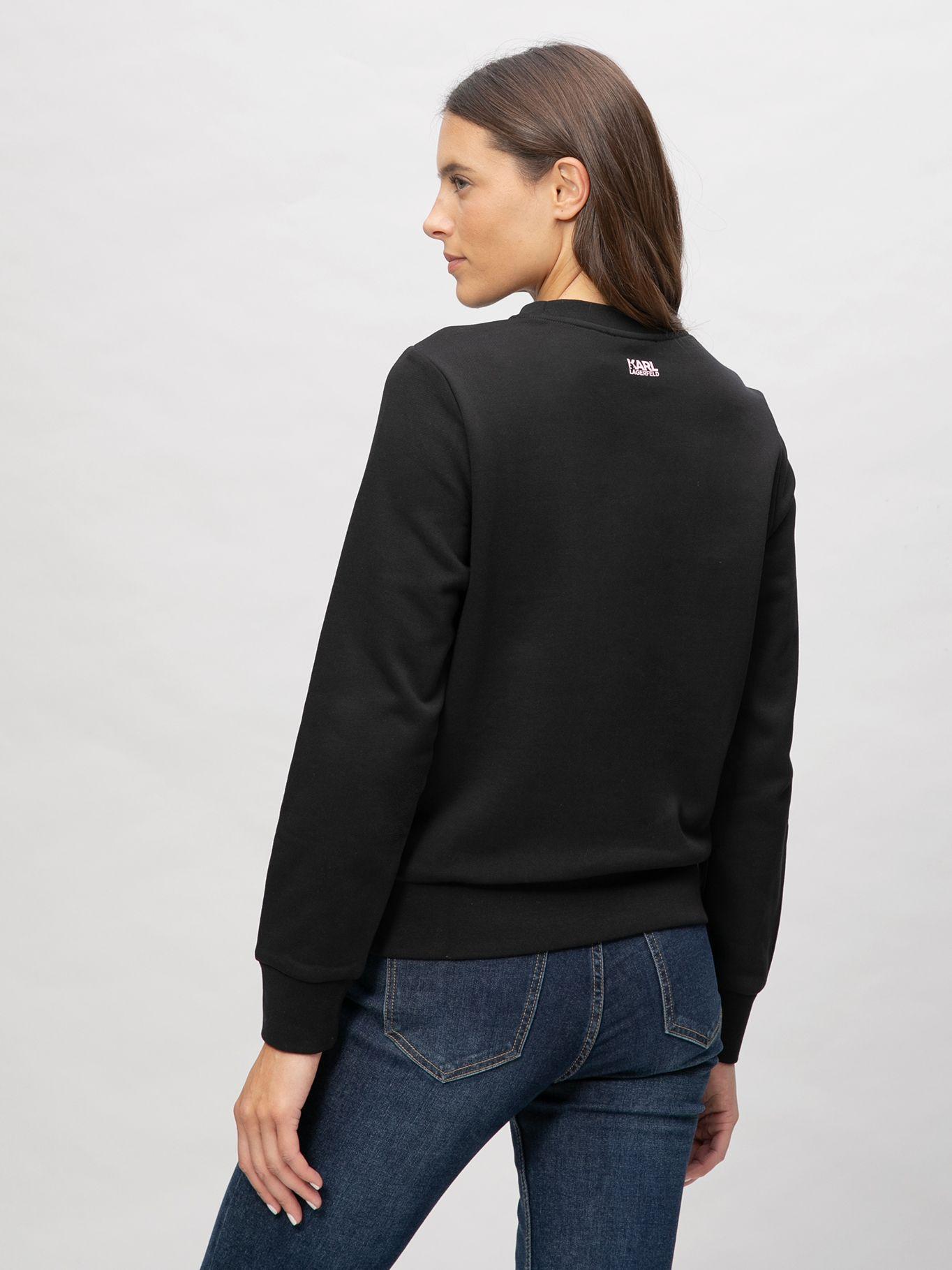 Polerón de diseño tipo bouclé Negro Karl Lagerfeld-2