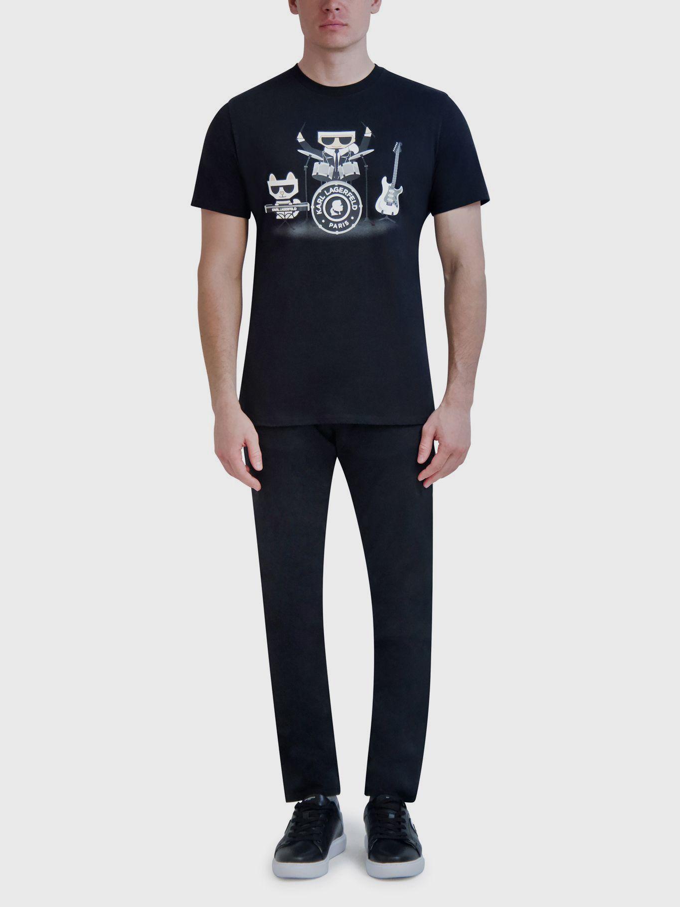 Polera de band Kocktail Negro Karl Lagerfeld-1