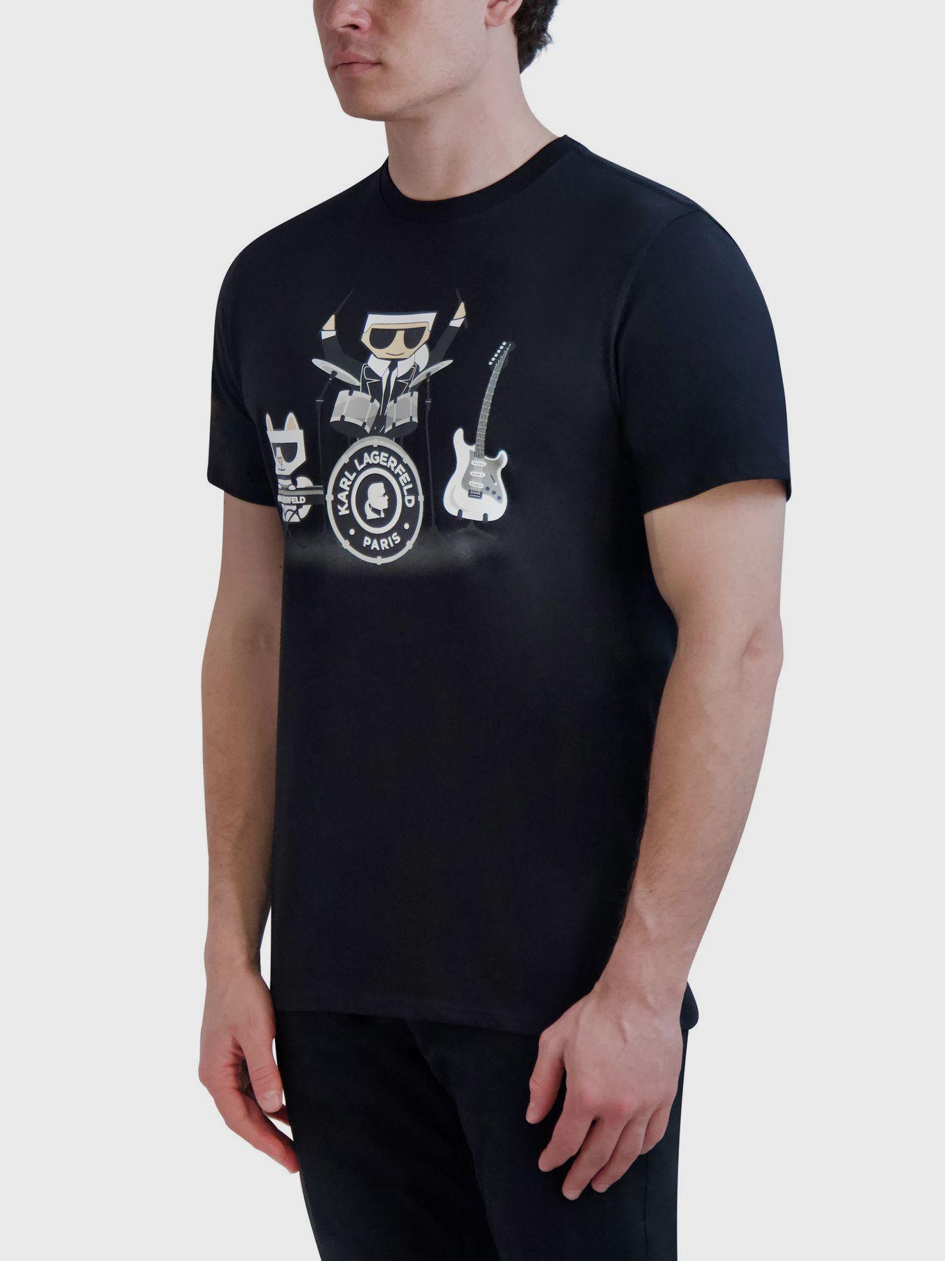 Polera de band Kocktail Negro Karl Lagerfeld-2
