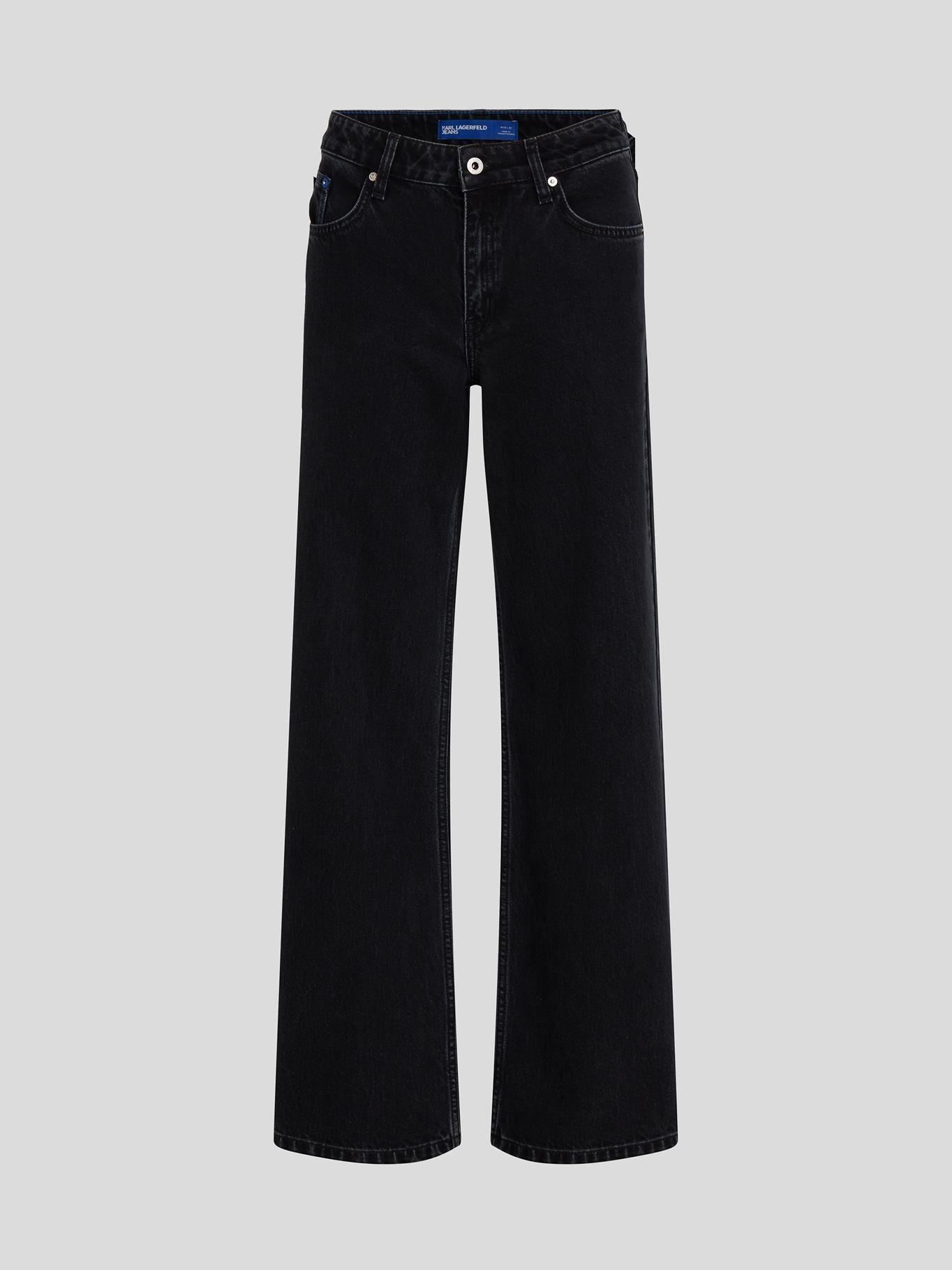 Jeans relaxed mid rise Negro Karl Lagerfeld-4