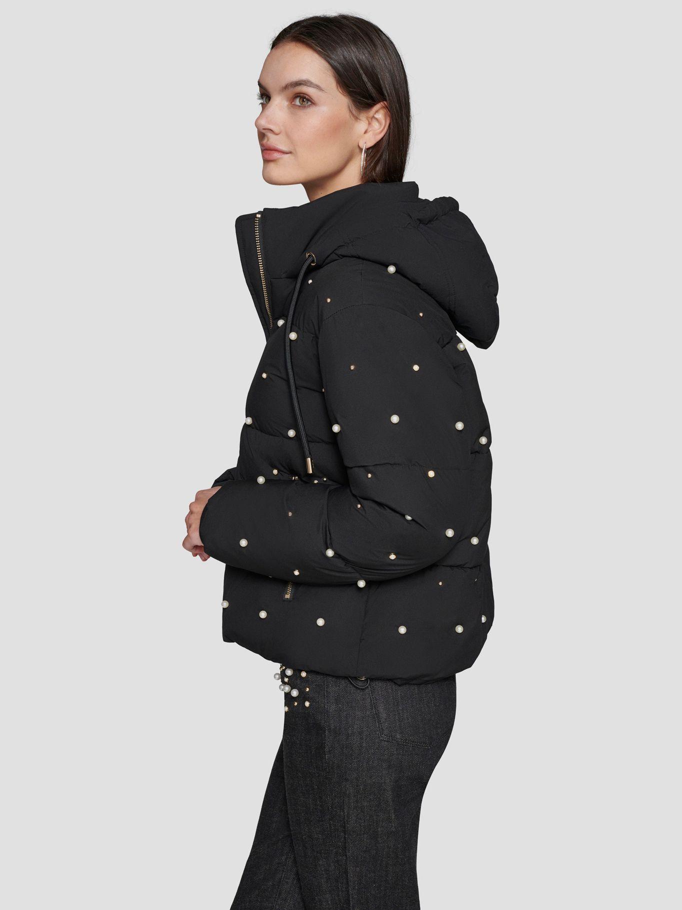 Chaqueta corta con diseño de perlas-3