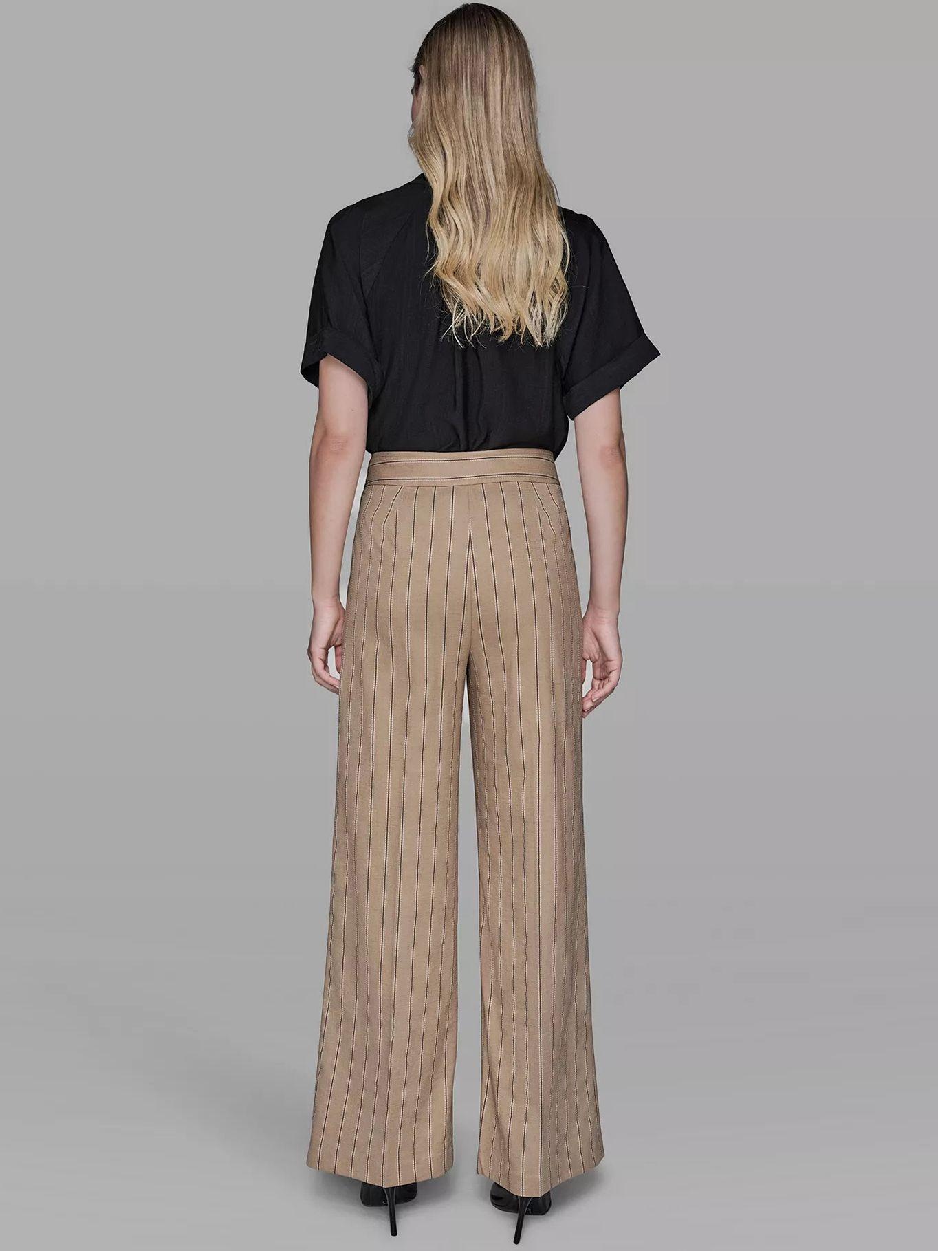 Pantalón rayas detalles náuticos Beige Karl Lagerfeld-2