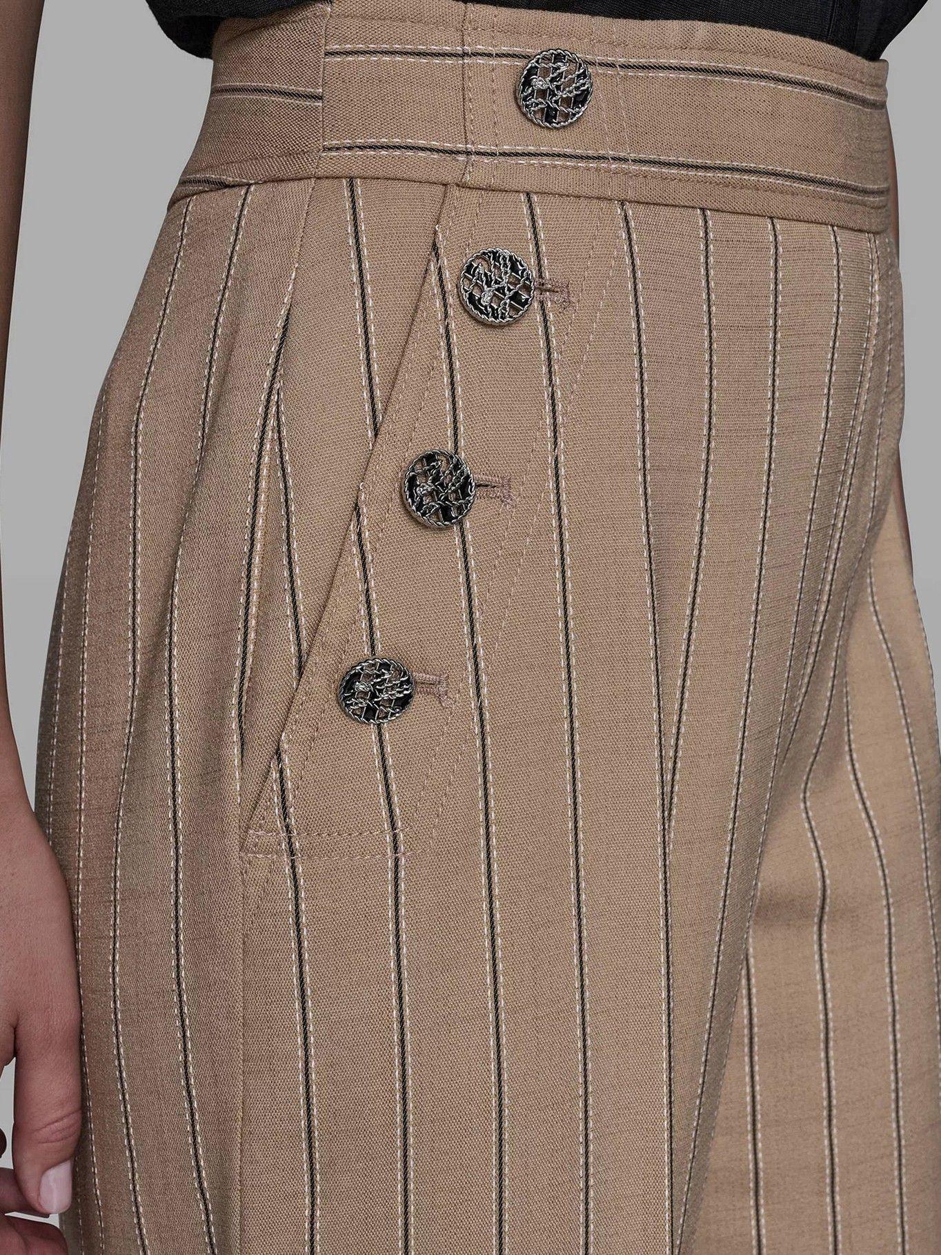 Pantalón rayas detalles náuticos Beige Karl Lagerfeld-4