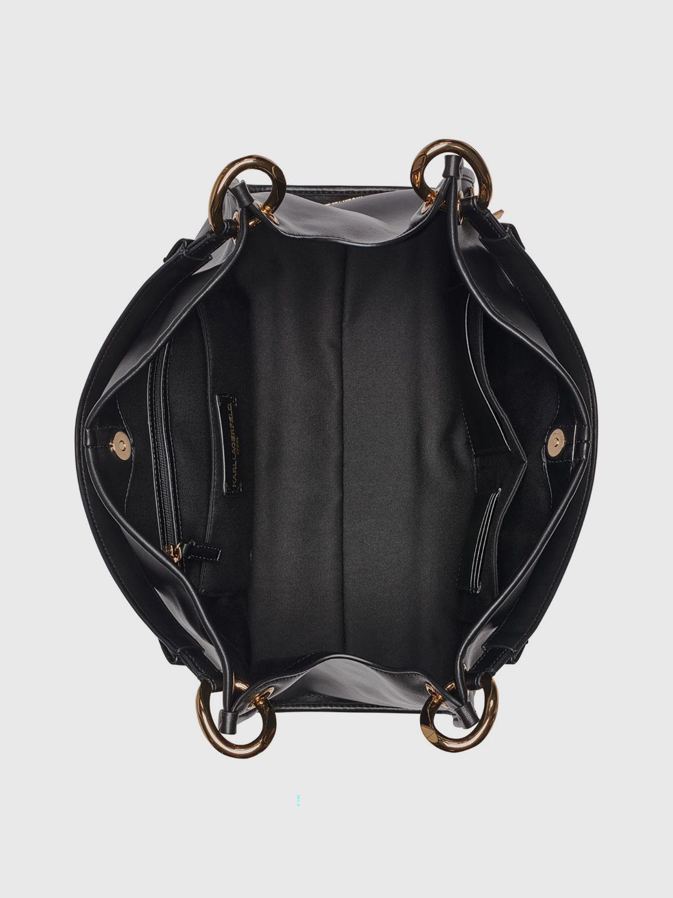 Cartera tote mediana cadena KARL Negro Karl Lagerfeld-2