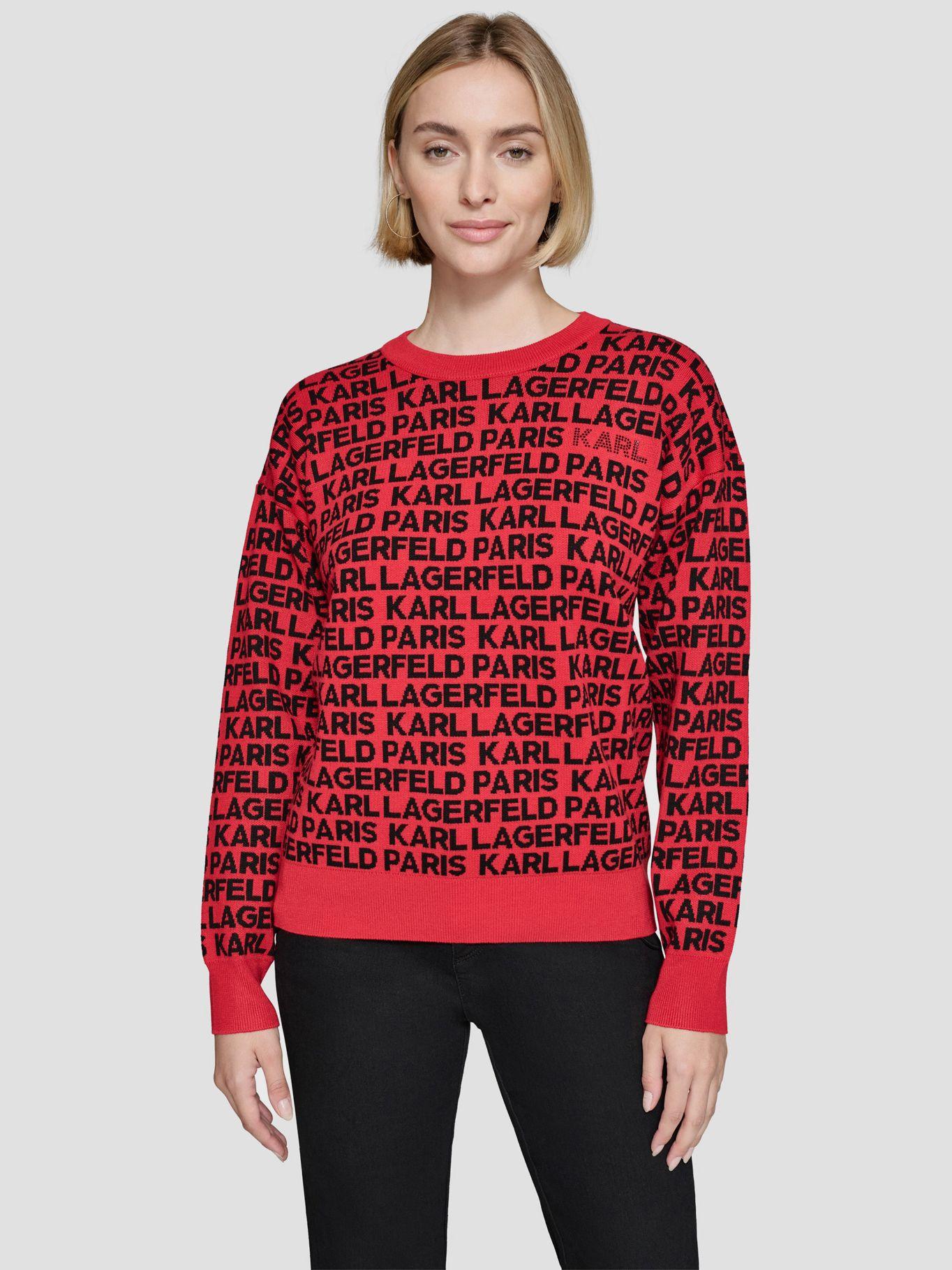 Sweater con logo all over-0