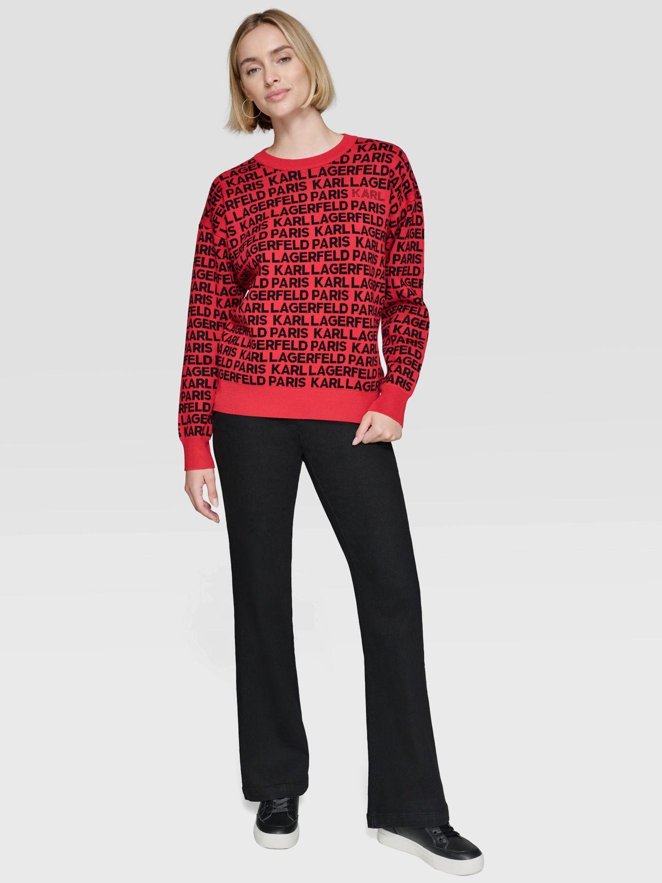 Sweater con logo all over-1