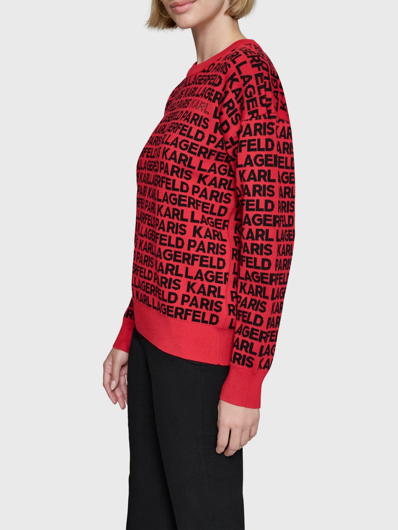 Sweater con logo all over-2
