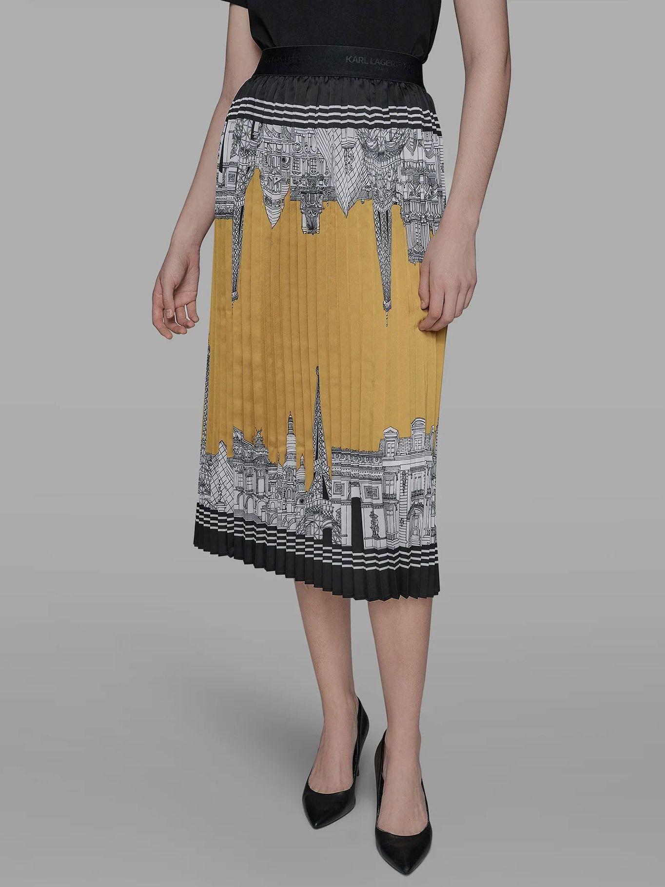 Falda midi plisada Surtido Karl Lagerfeld-0