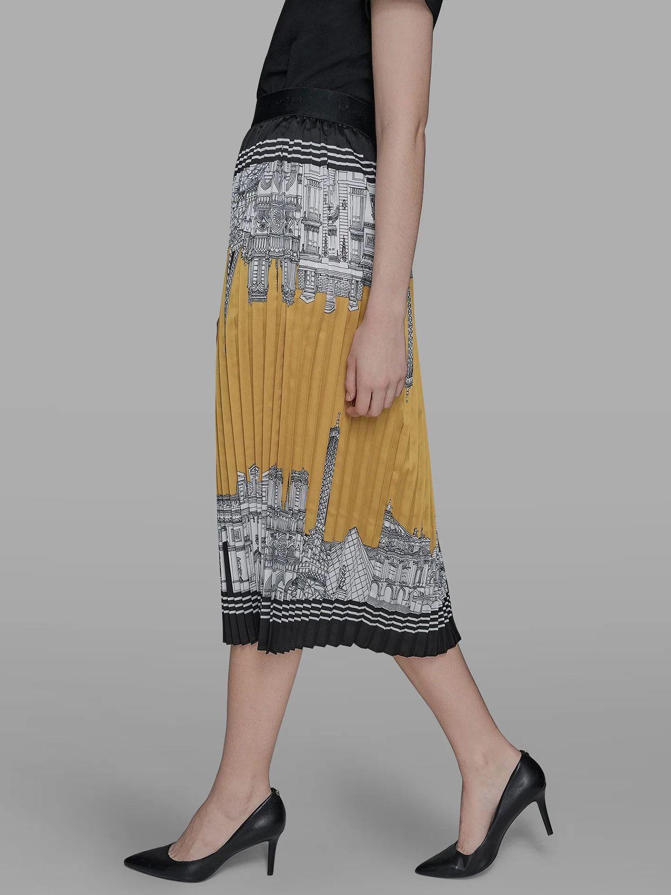 Falda midi plisada Surtido Karl Lagerfeld-3