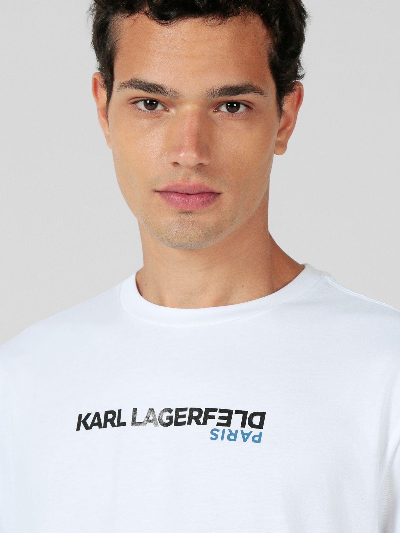 Polera con logo invertido Blanco Karl Lagerfeld-4