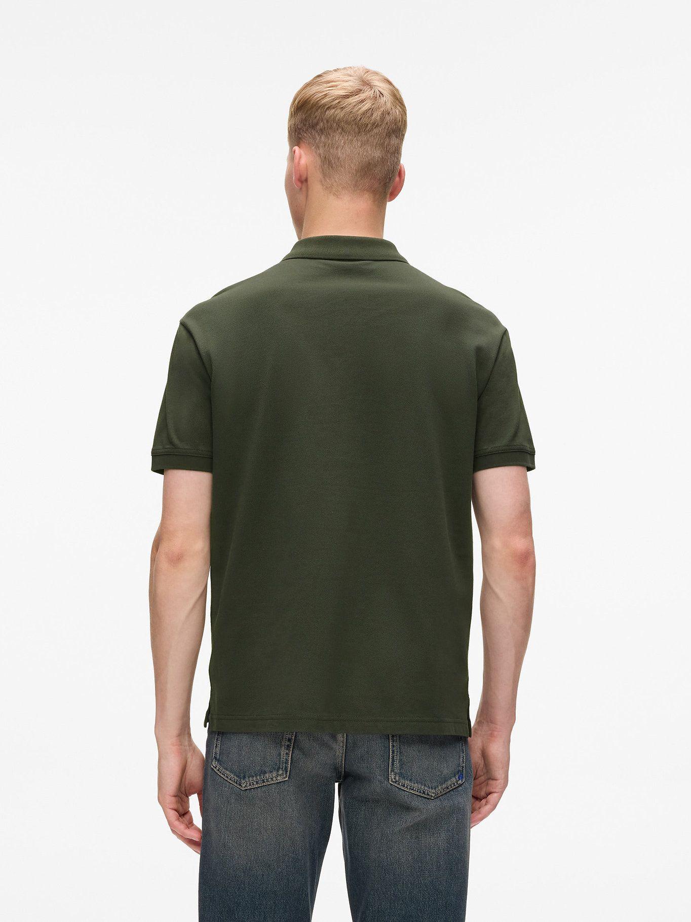 Polo regular con logotipo Verde Karl Lagerfeld-2