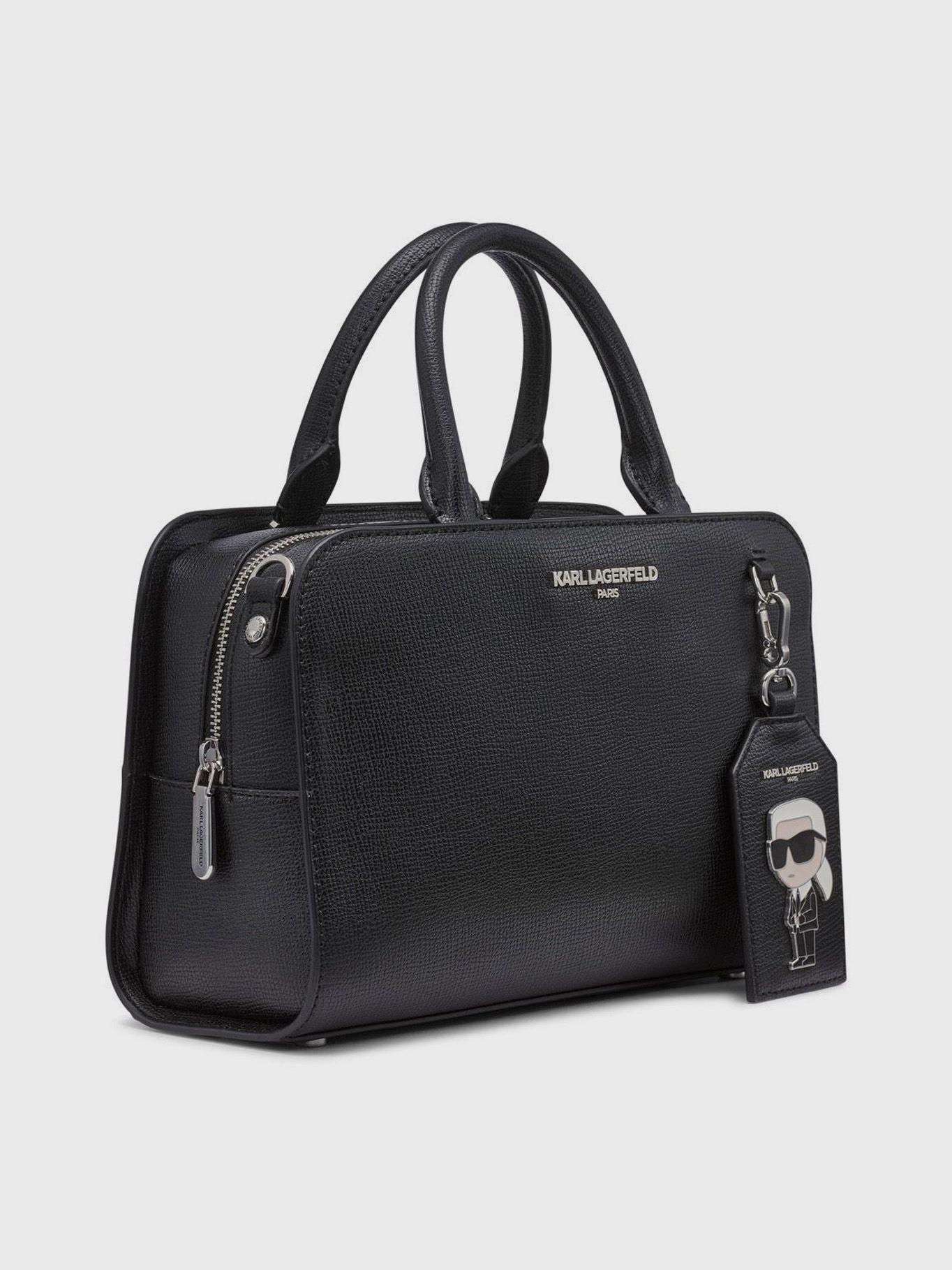 Cartera de mano satchel - Maybelle Negr-2