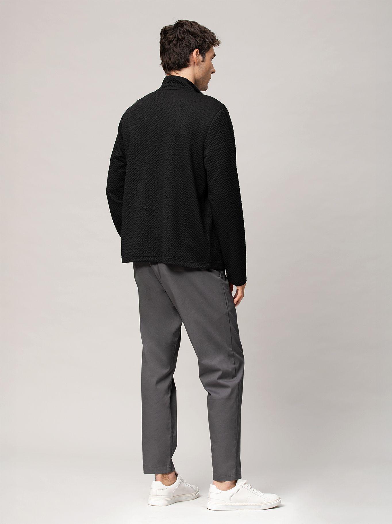 Chaqueta acolchada con cierre completo Negro Karl-2