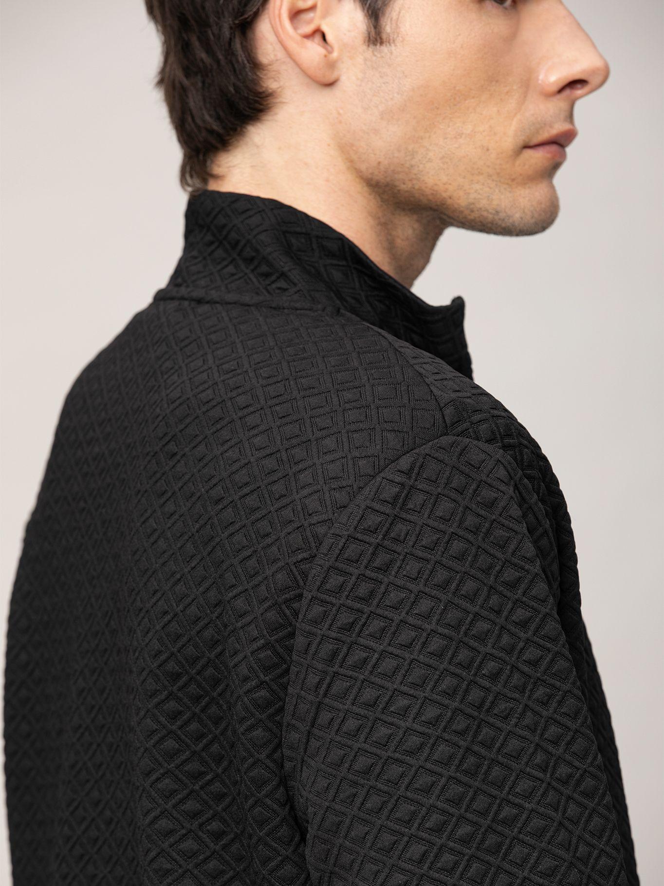 Chaqueta acolchada con cierre completo Negro Karl-3