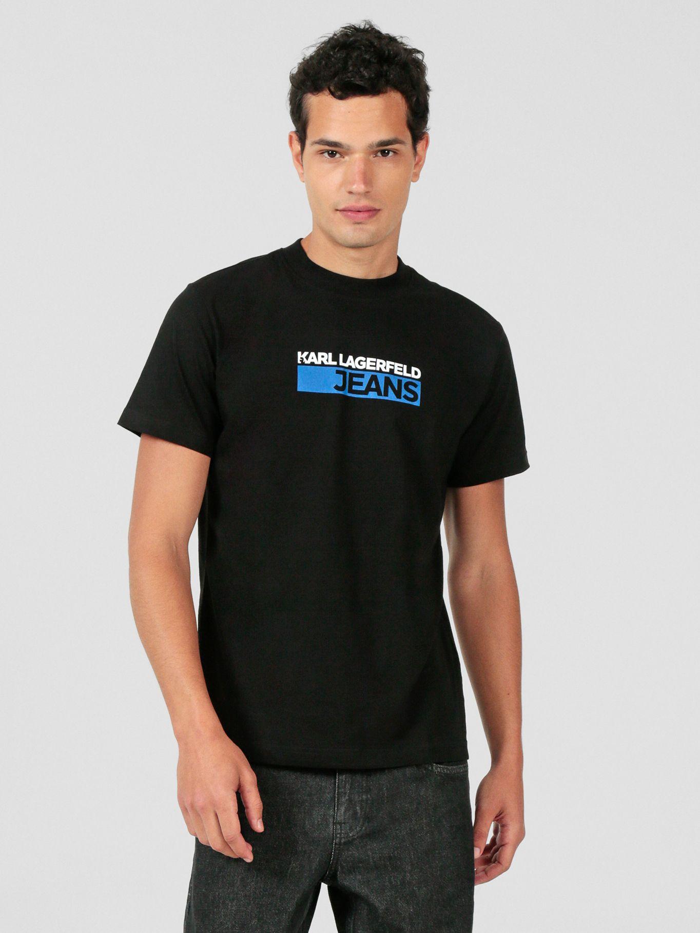 Polera slim con logo Negro Karl Lagerfeld-0