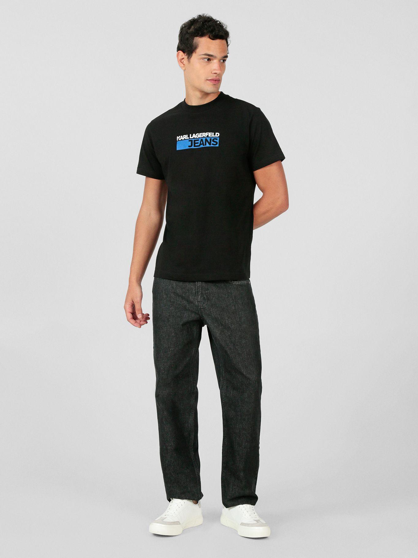 Polera slim con logo Negro Karl Lagerfeld-1