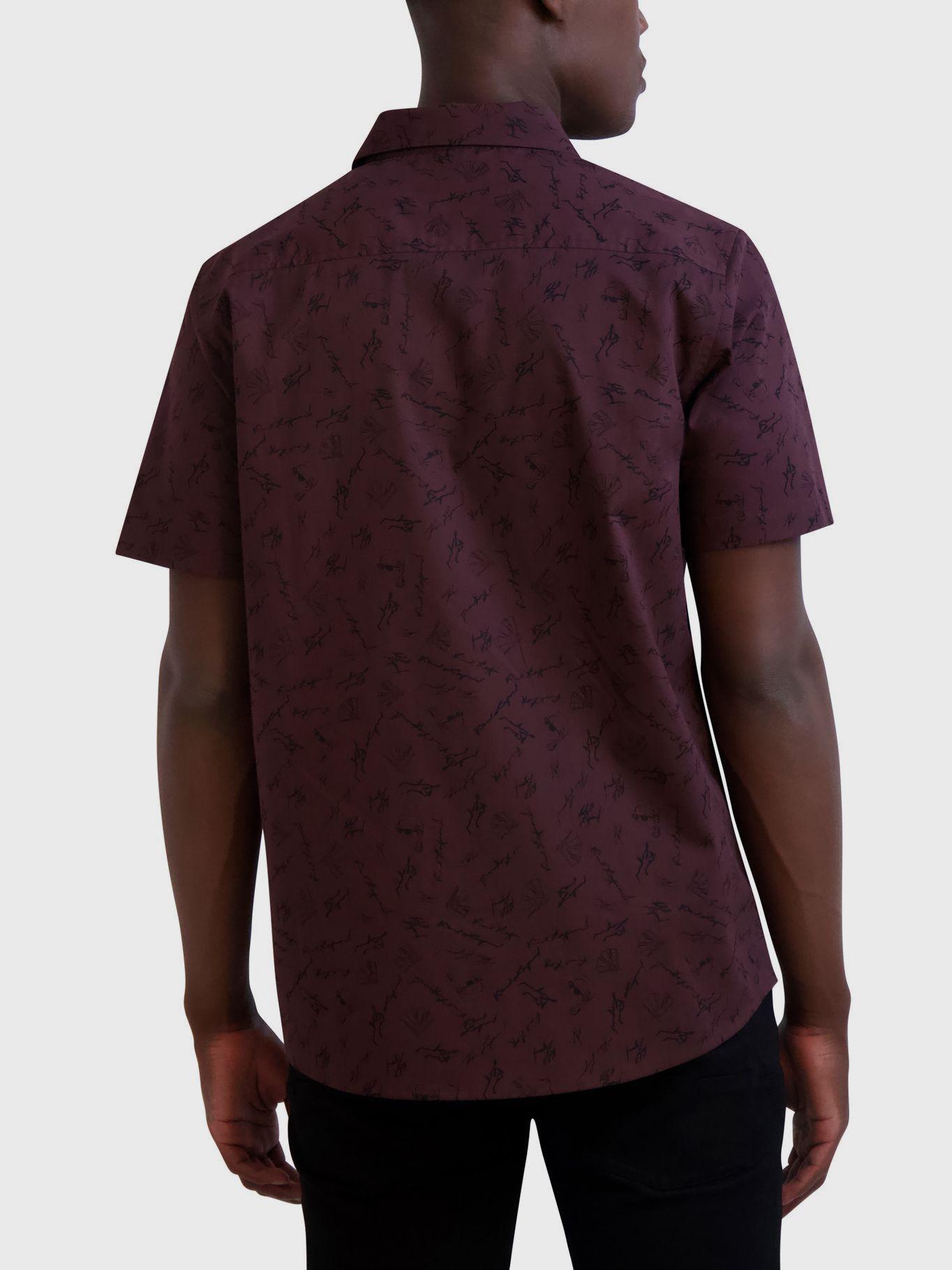 Camisa con estampado de firma de KARL-2