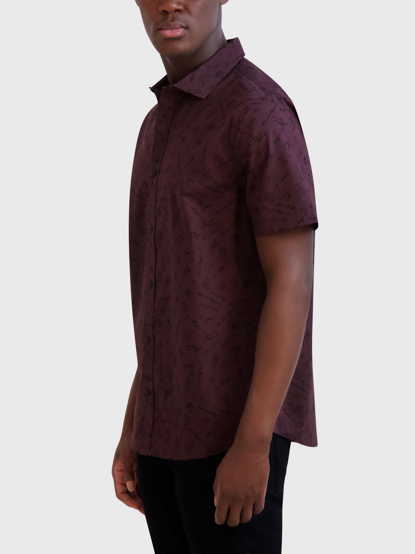Camisa con estampado de firma de KARL-3
