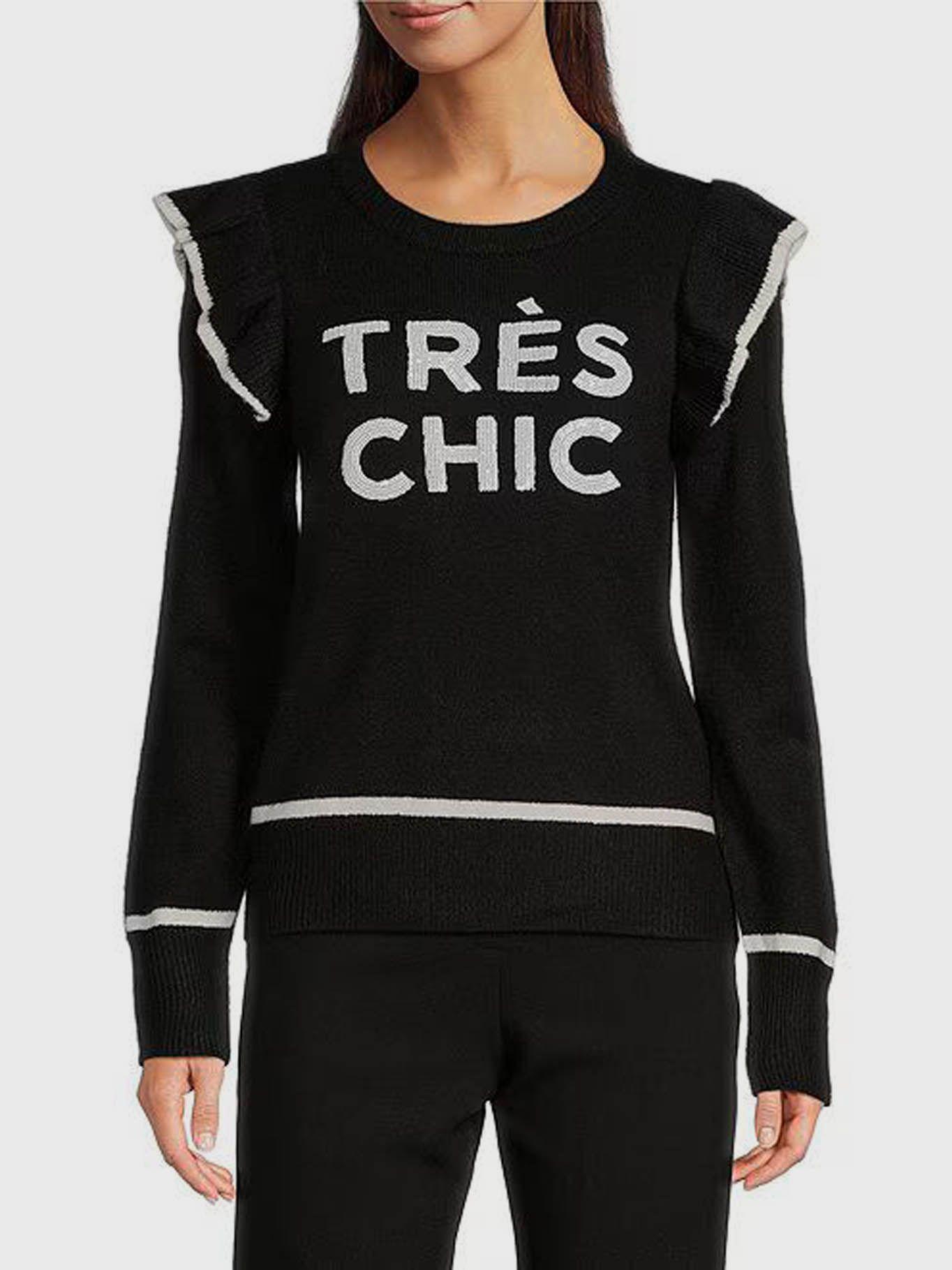 Sweater tres chic con volantes-0