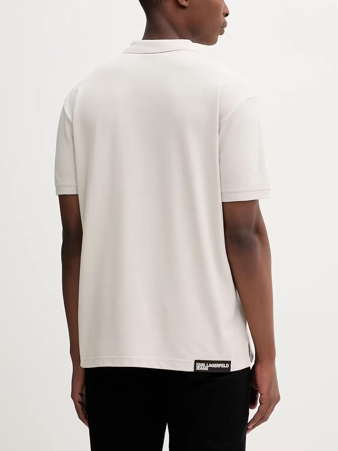 Polo regular con logotipo Blanco Karl Lagerfeld 1ZI-2