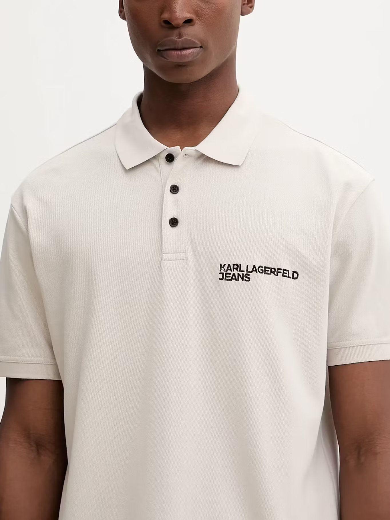 Polo regular con logotipo Blanco Karl Lagerfeld 1ZI-3