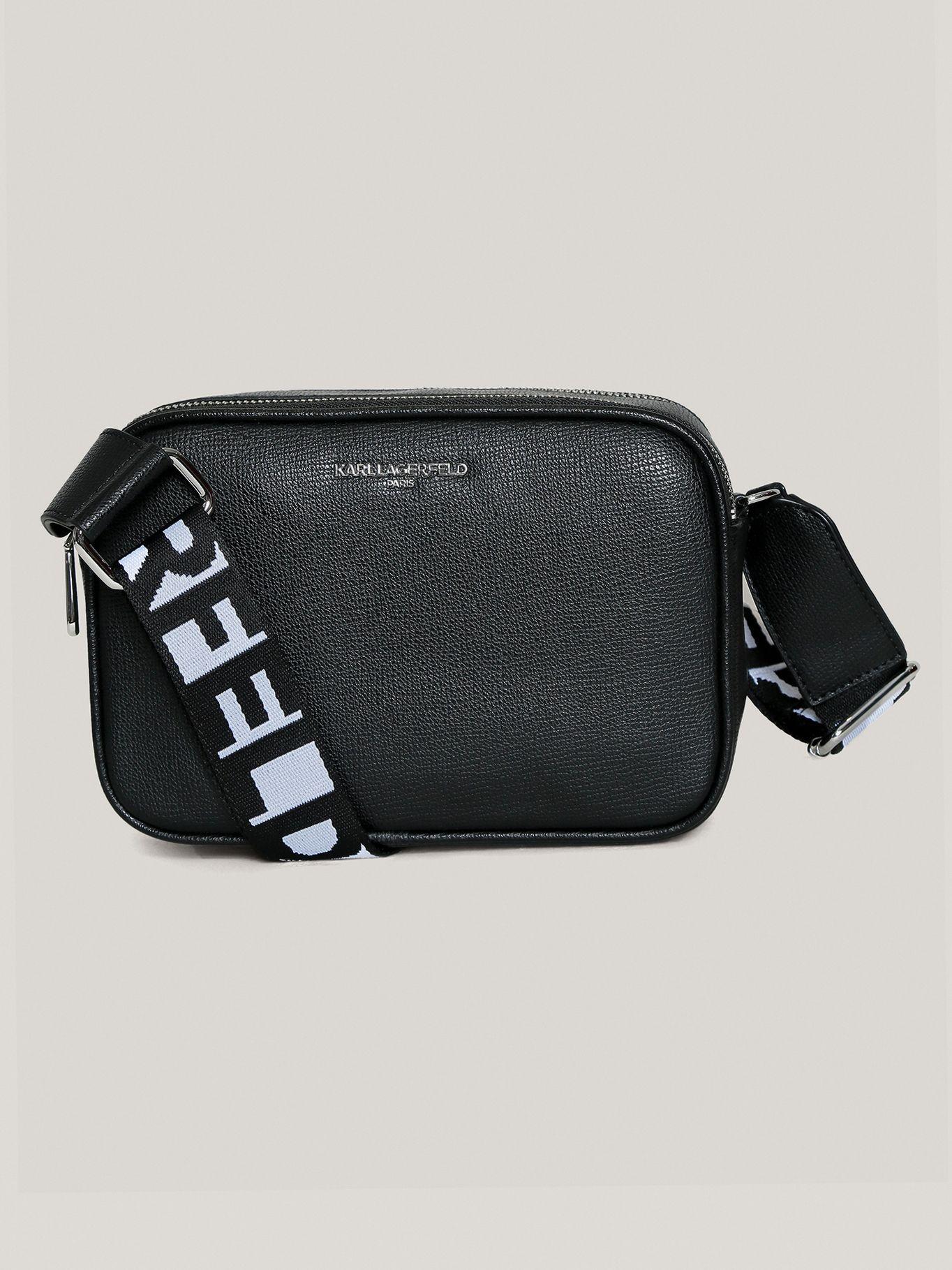 Cartera cruzada cremallera Maybelle Café Karl Lagerfeld-0